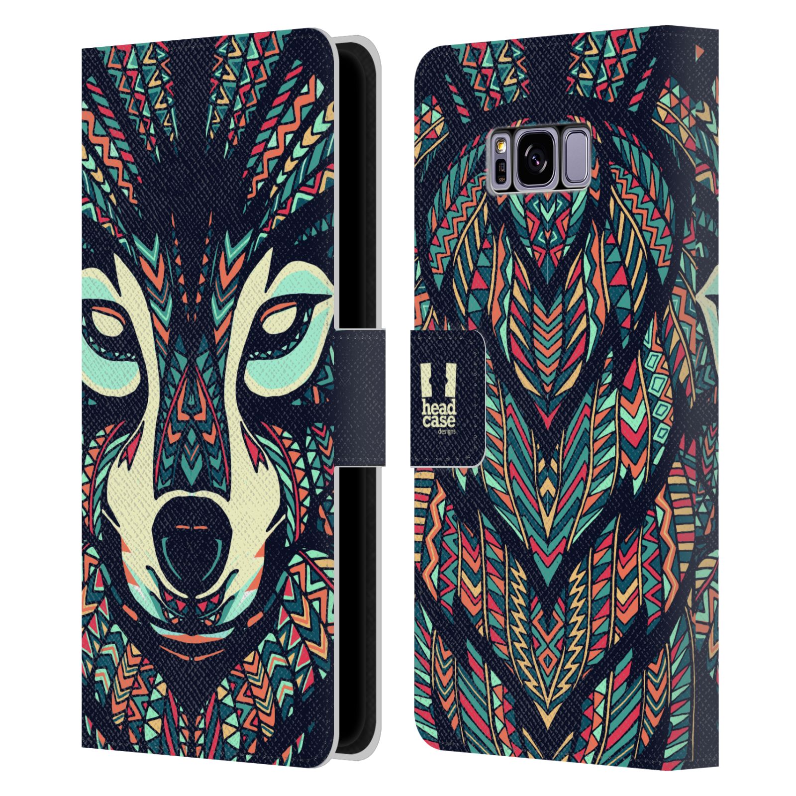 Pouzdro pro mobil Samsung Galaxy S8+  Aztécký motiv vlk