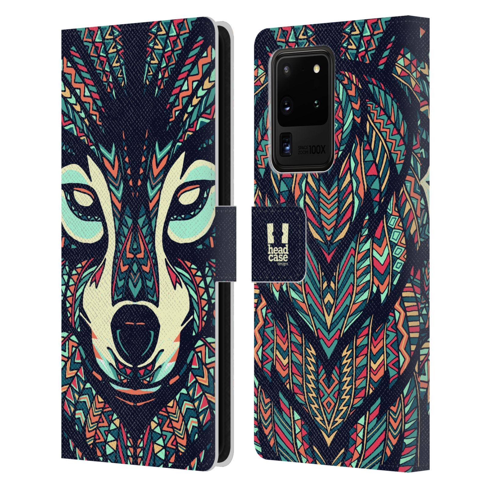 Pouzdro pro mobil Samsung Galaxy S20 ULTRA / S20 ULTRA 5G - Aztécký motiv vlk