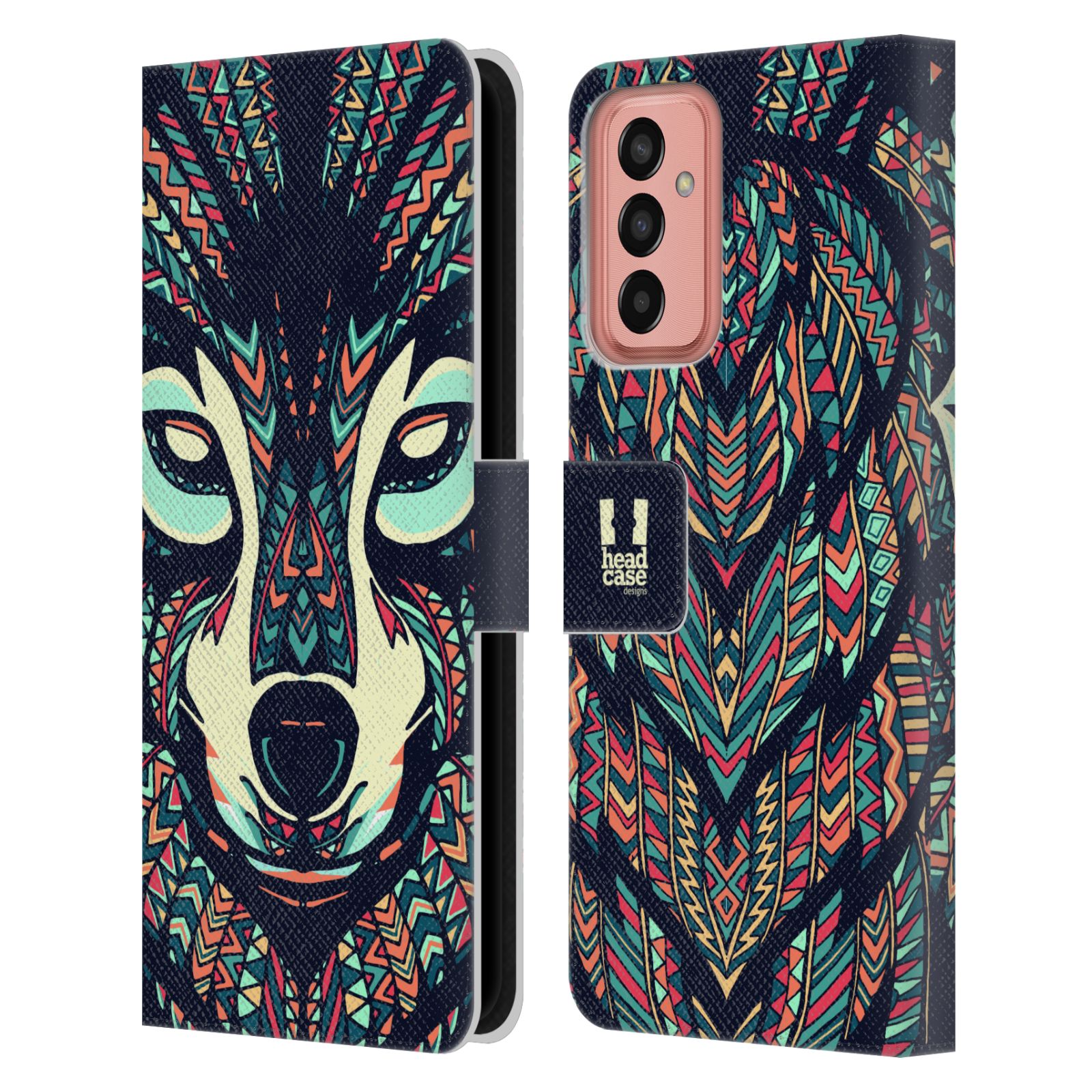 HEAD CASE Pouzdro pro mobil Samsung Galaxy M13 - Aztécký motiv vlk
