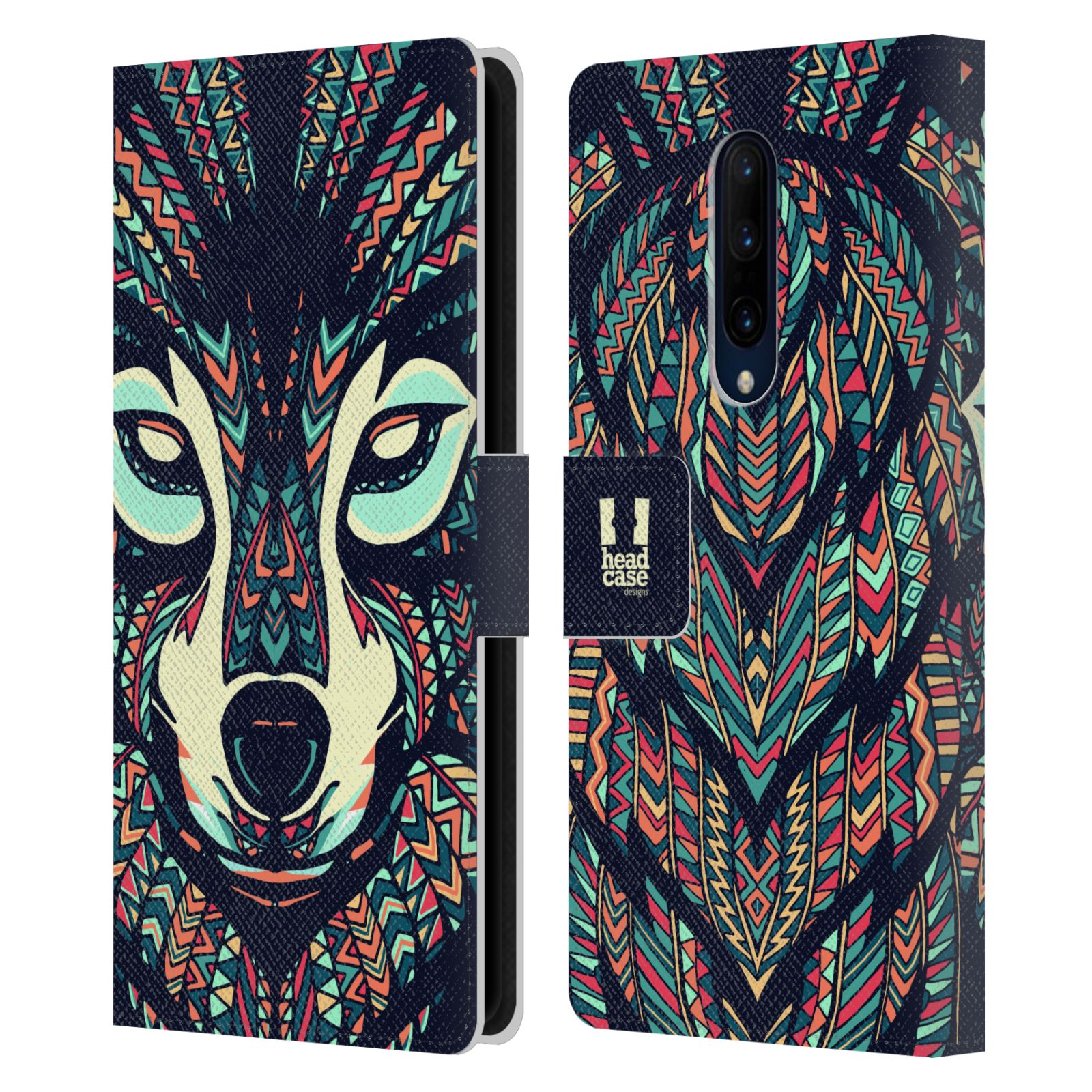 Pouzdro pro mobil OnePlus 7 PRO  - Aztécký motiv vlk