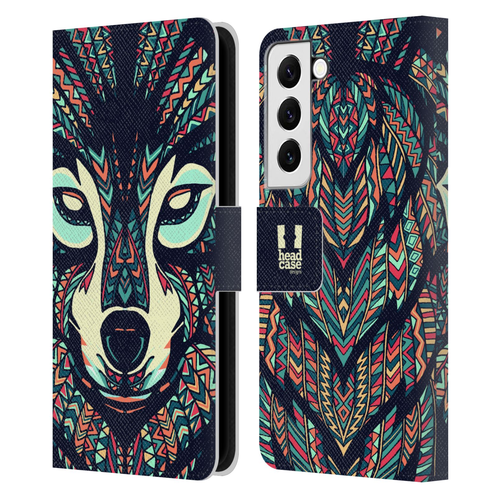 HEAD CASE Pouzdro pro mobil Samsung Galaxy S22 5G - Aztécký motiv vlk