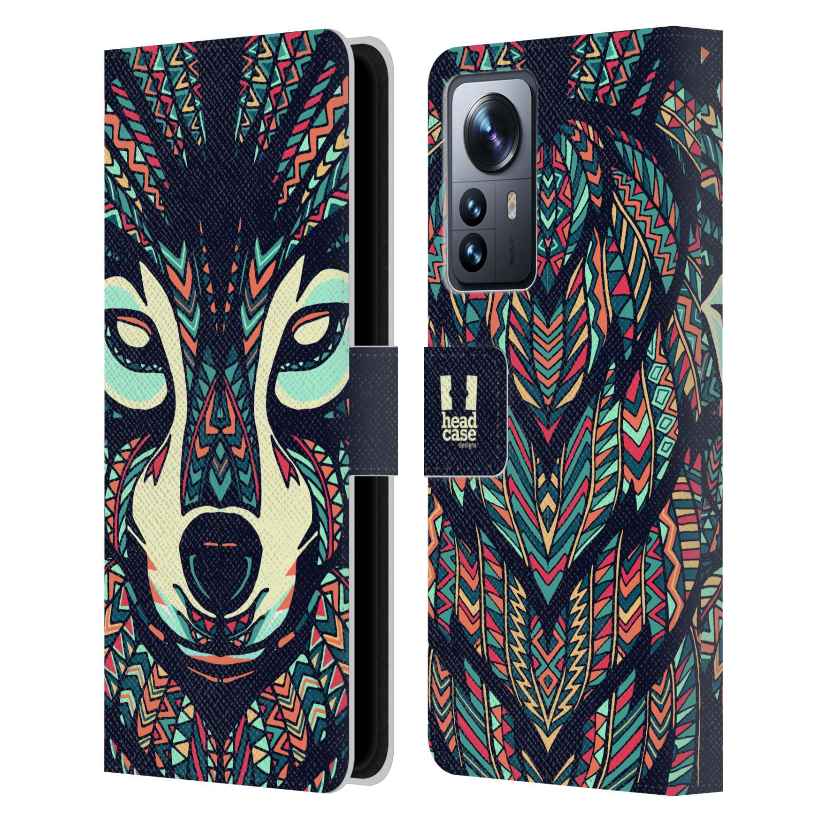 HEAD CASE Pouzdro pro mobil Xiaomi 12 PRO - Aztécký motiv vlk