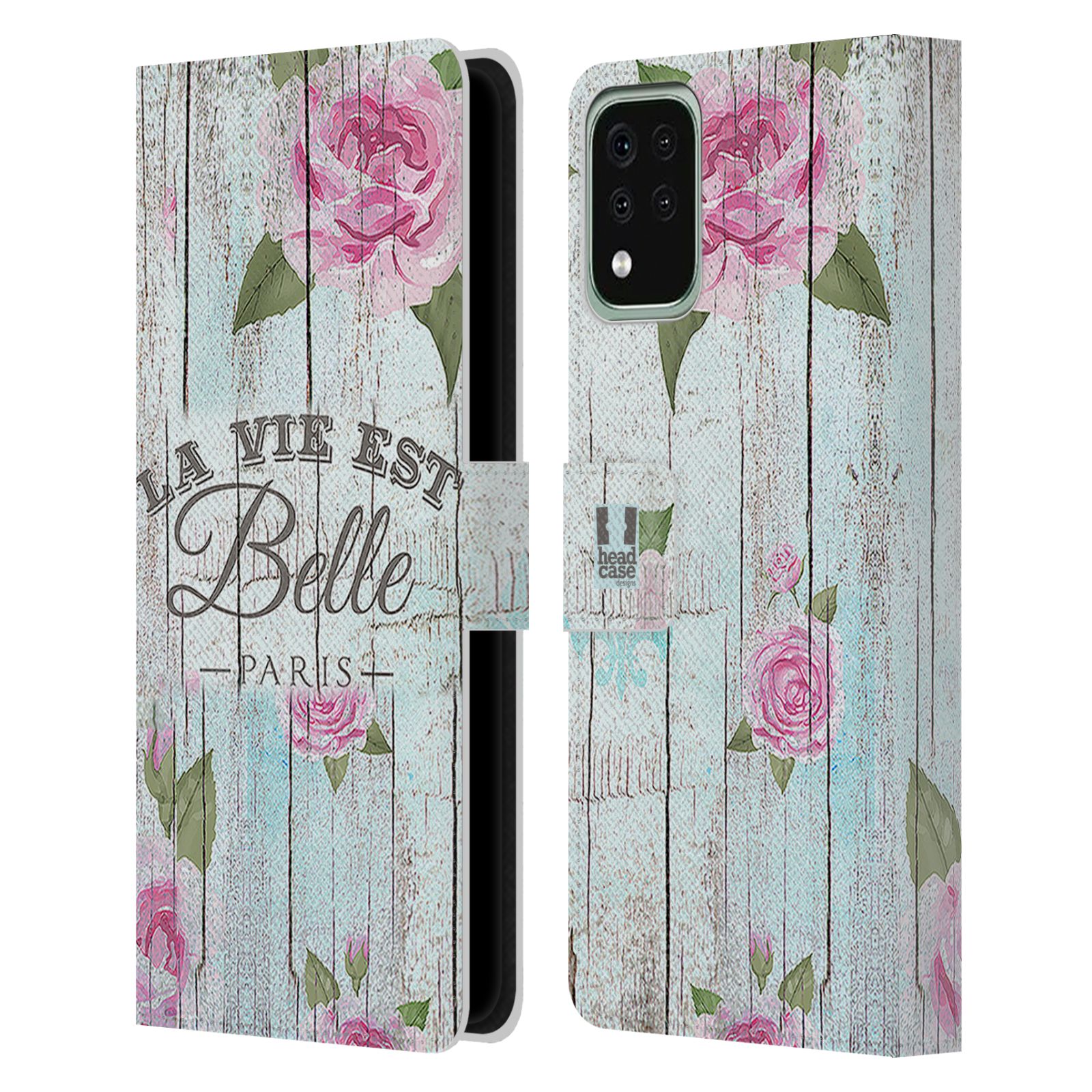 Pouzdro pro mobil LG K42 / K52 / K62 - HEAD CASE - Růže na plotě květiny