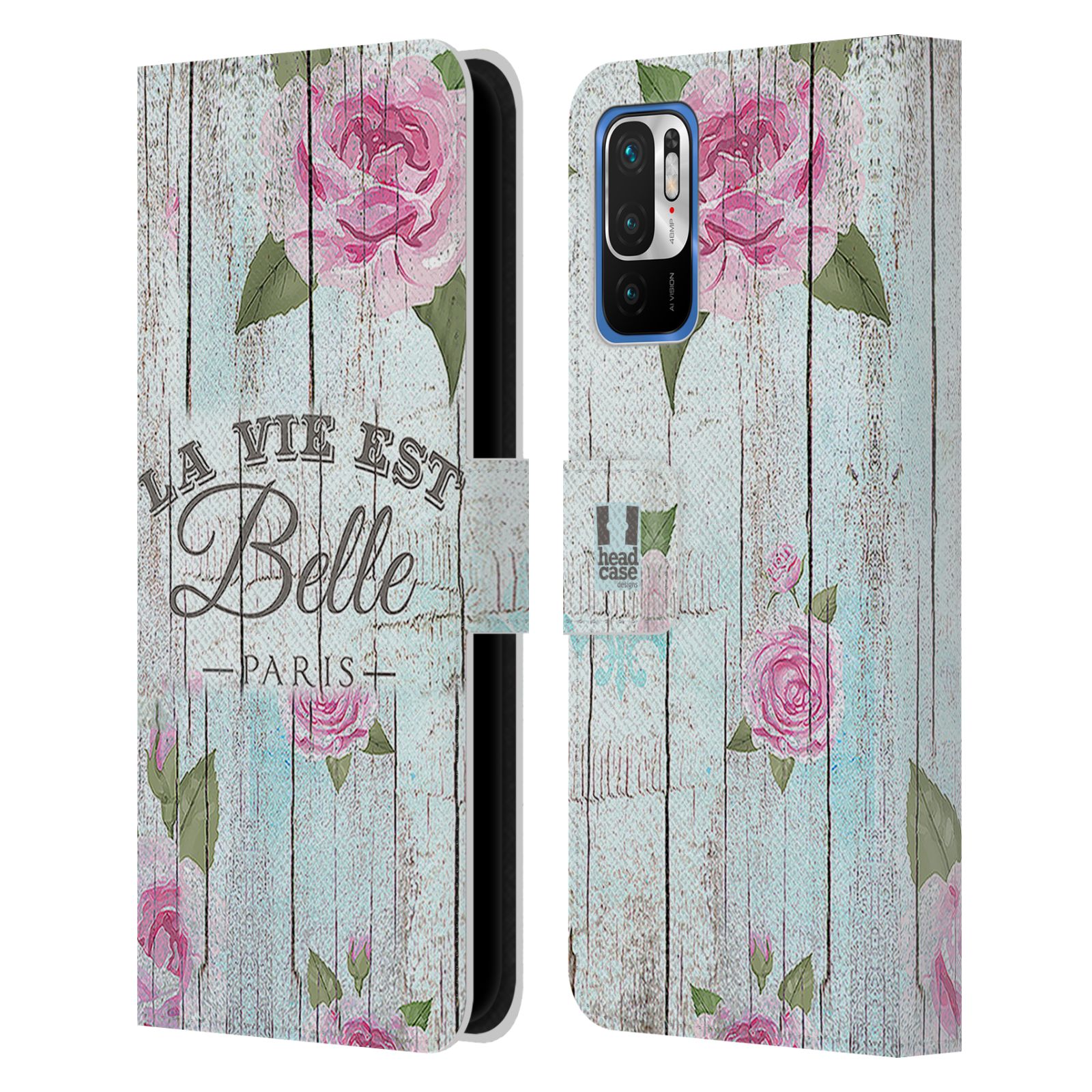 Pouzdro pro mobil Xiaomi Redmi Note 10 5G - HEAD CASE - Růže na plotě květiny