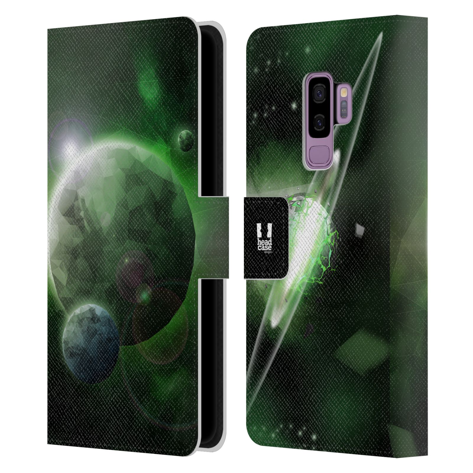 Pouzdro na mobil Samsung Galaxy S9 Plus - Head Case - planeta vesmír zelená