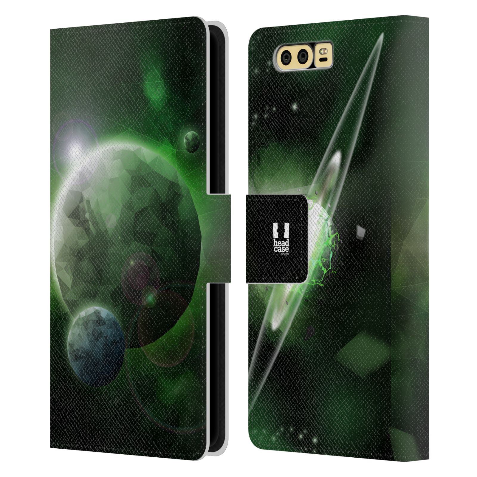 Pouzdro na mobil Honor 9 - Head Case - planeta vesmír zelená