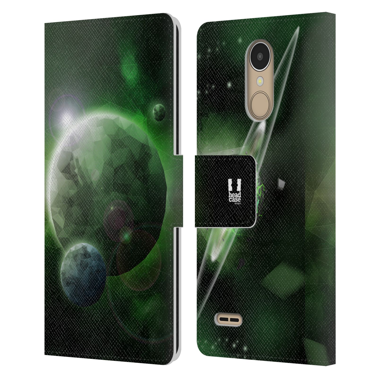 Pouzdro na mobil LG K10 (2017) - Head Case - planeta vesmír zelená