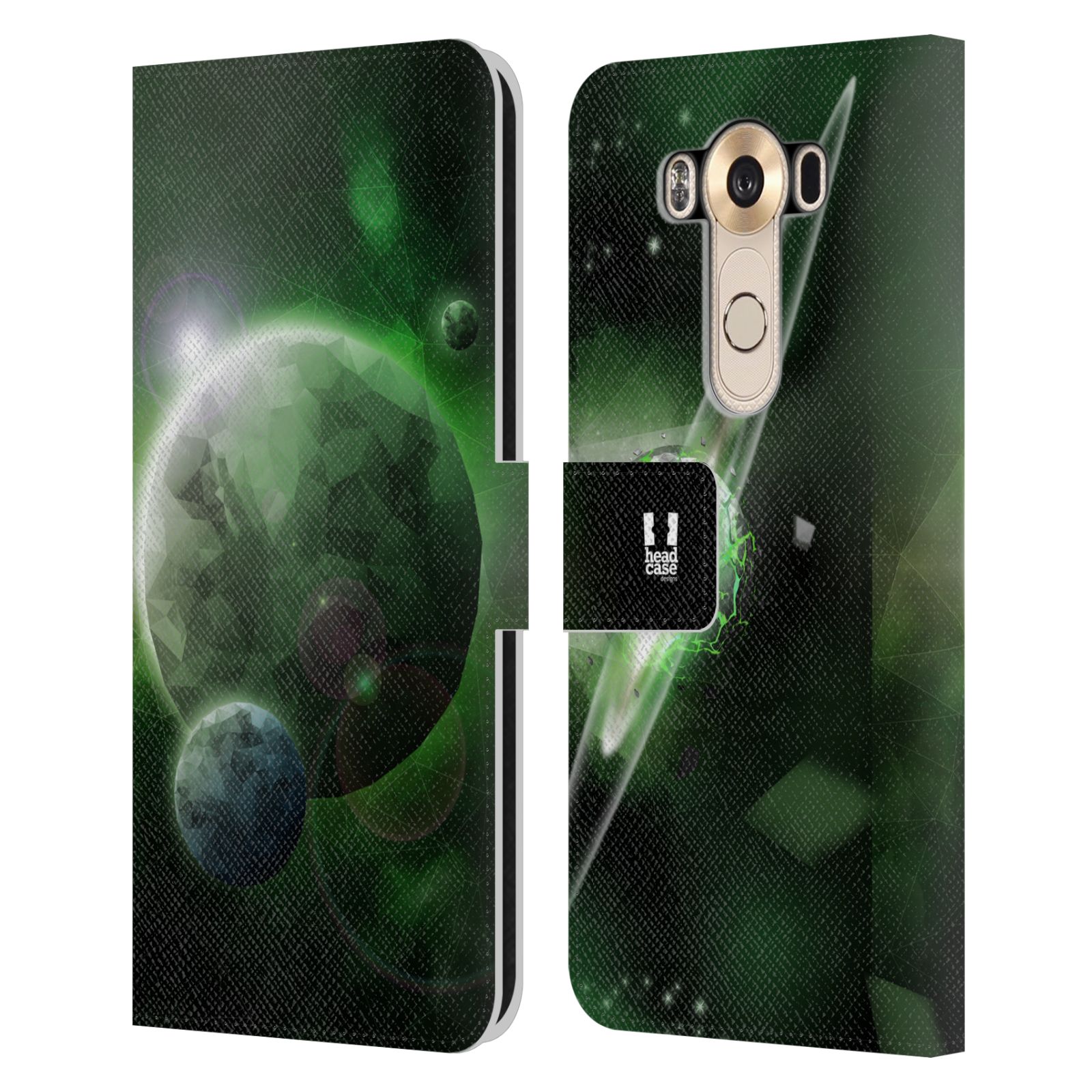 Pouzdro na mobil LG V10 - Head Case - planeta vesmír zelená
