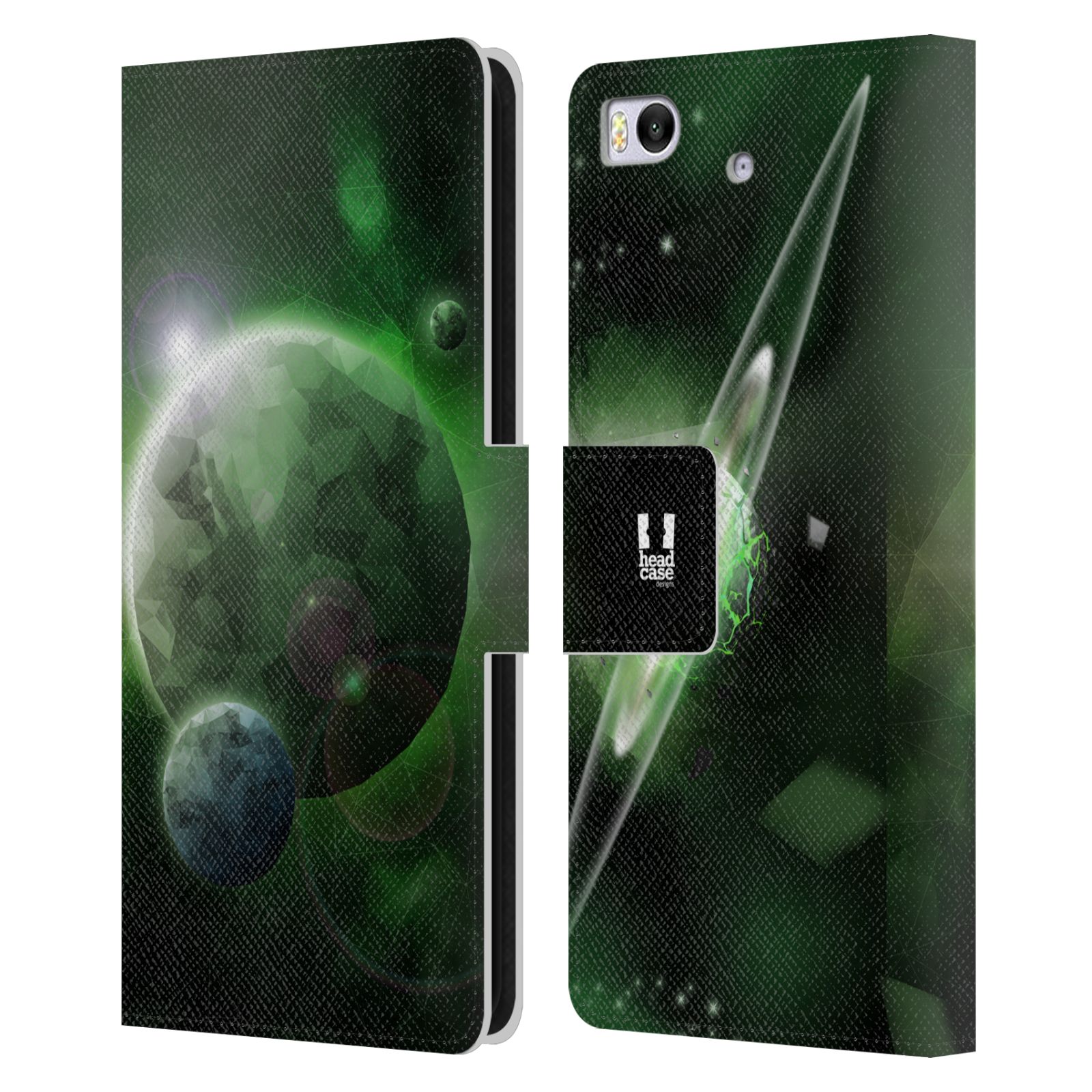 Pouzdro na mobil Xiaomi Mi 5s - Head Case - planeta vesmír zelená