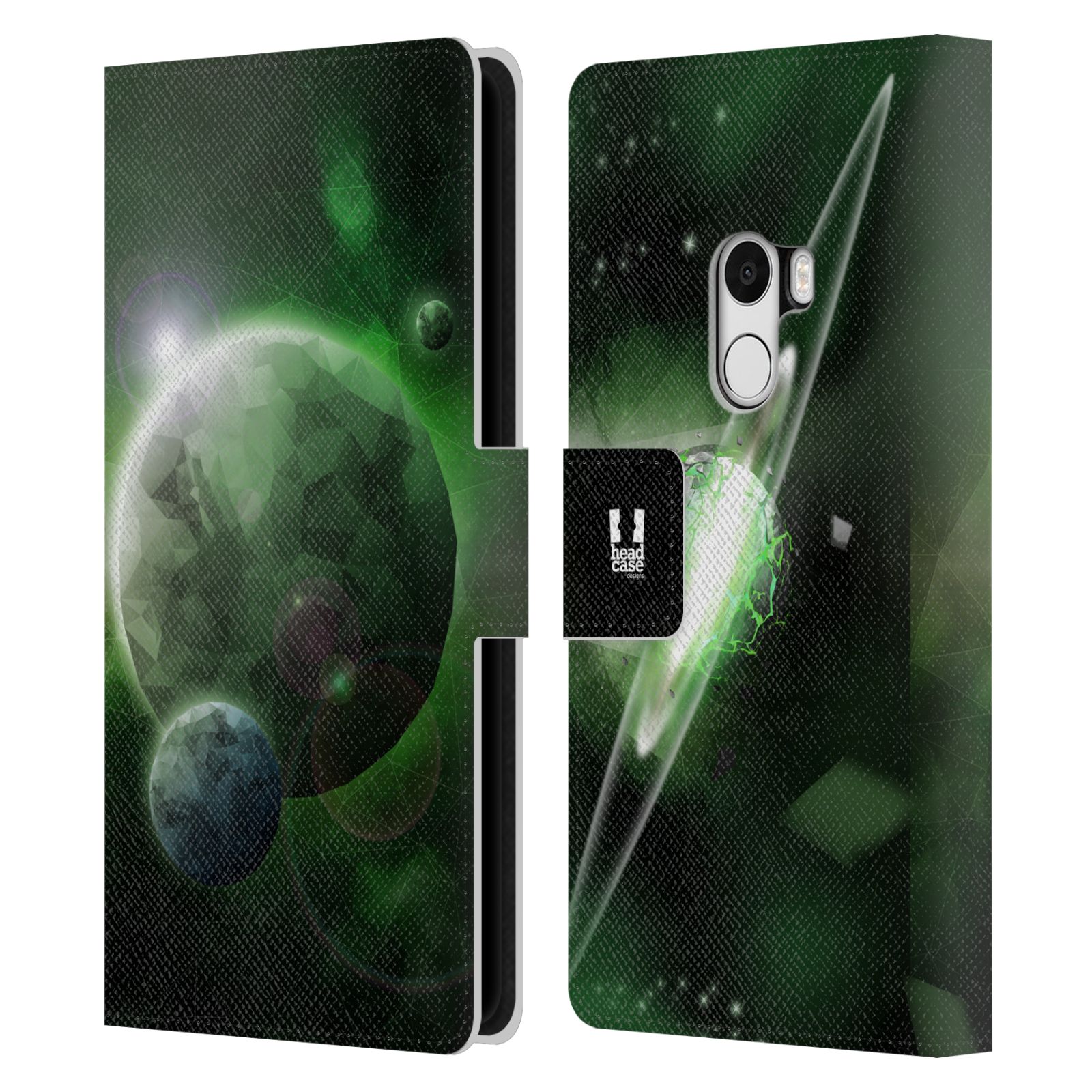 Pouzdro na mobil Xiaomi Mi Mix - Head Case - planeta vesmír zelená