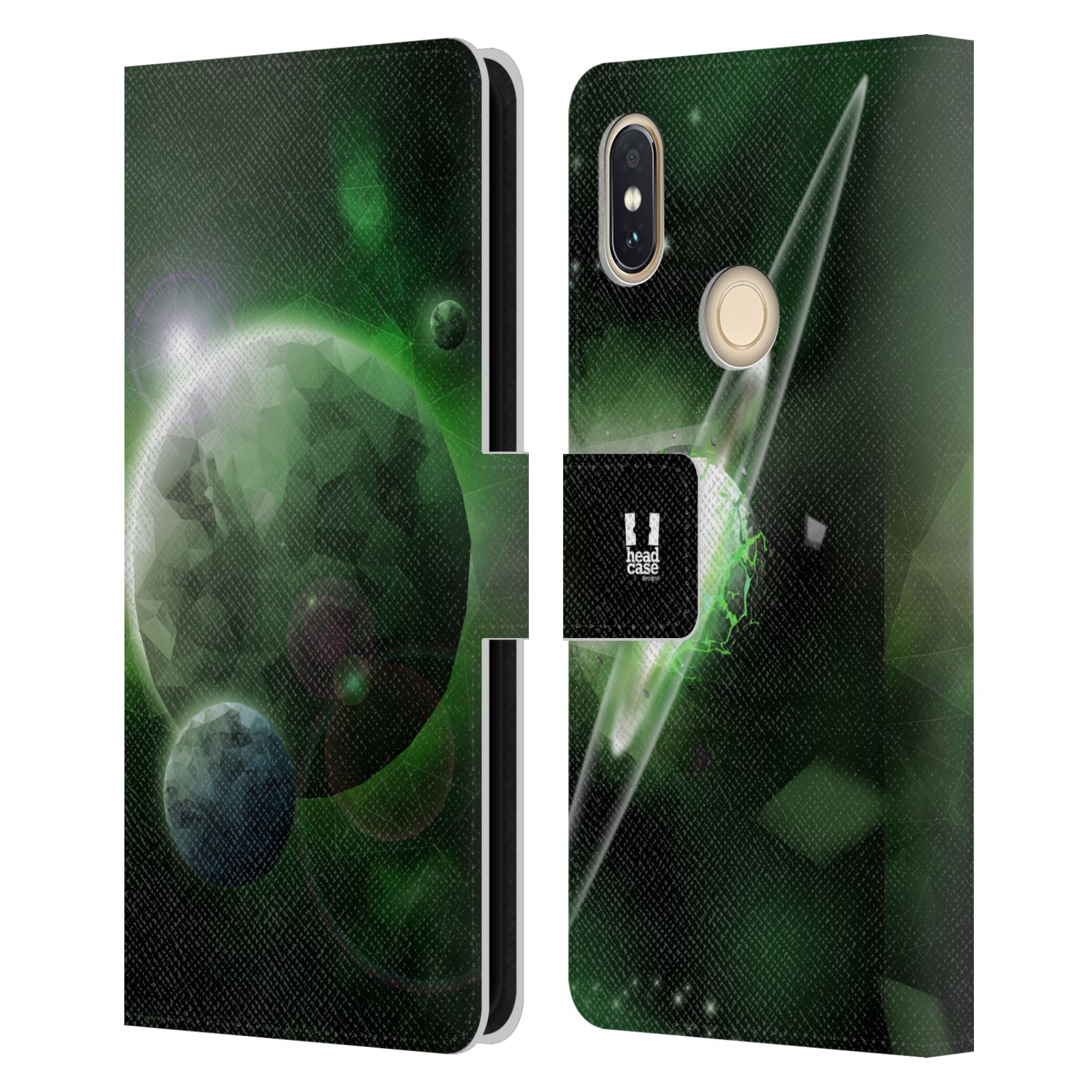 Pouzdro na mobil Xiaomi Redmi S2 - Head Case - planeta vesmír zelená