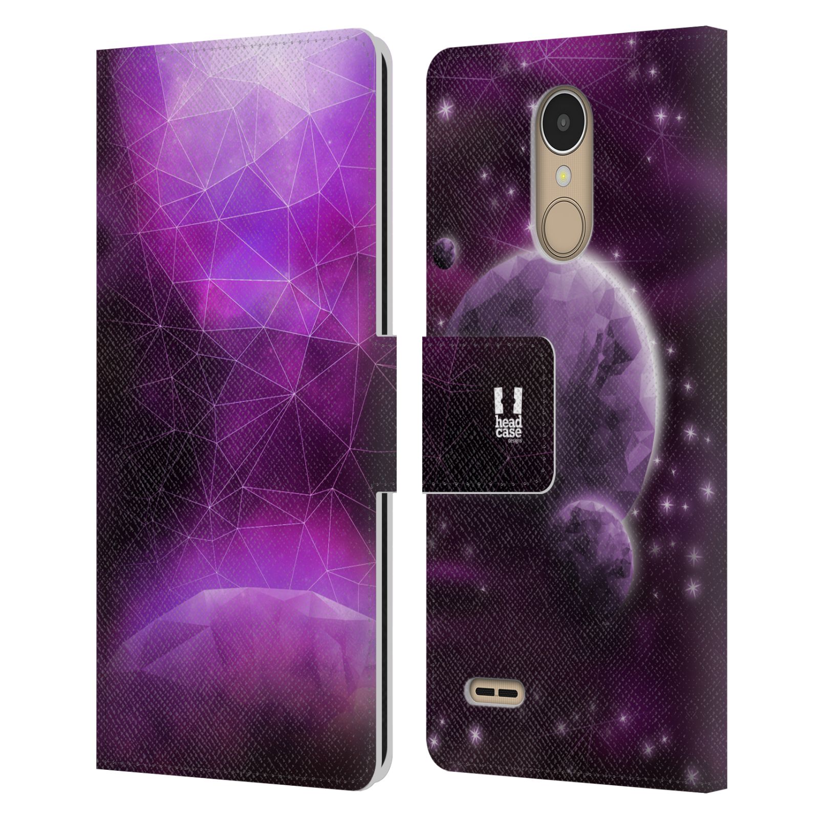 Pouzdro na mobil LG K10 (2017) - Head Case - planeta vesmír fialová