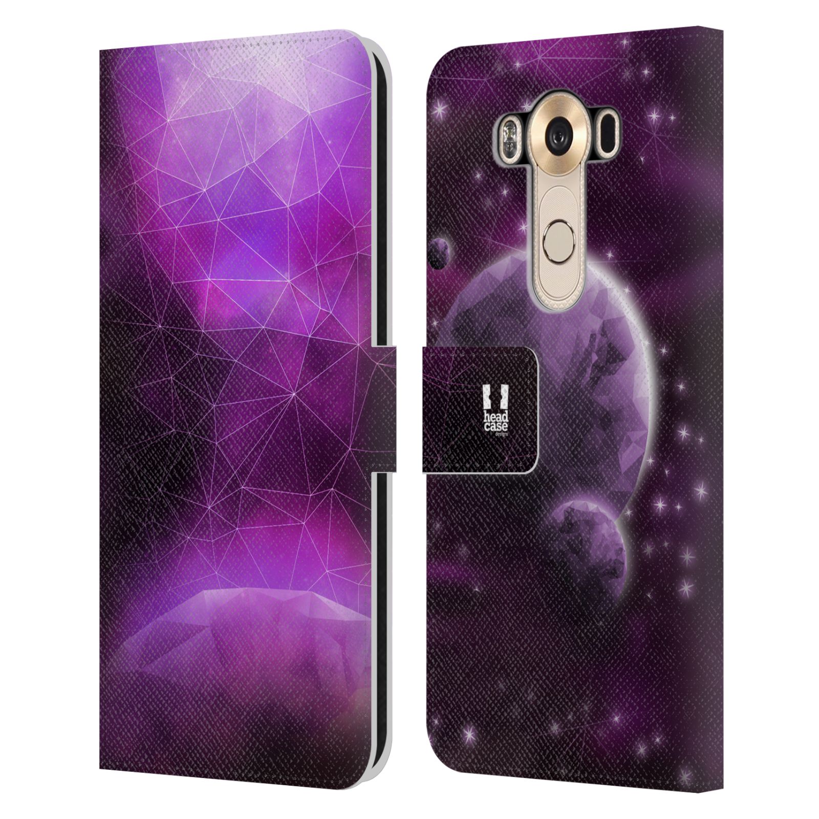 Pouzdro na mobil LG V10 - Head Case - planeta vesmír fialová