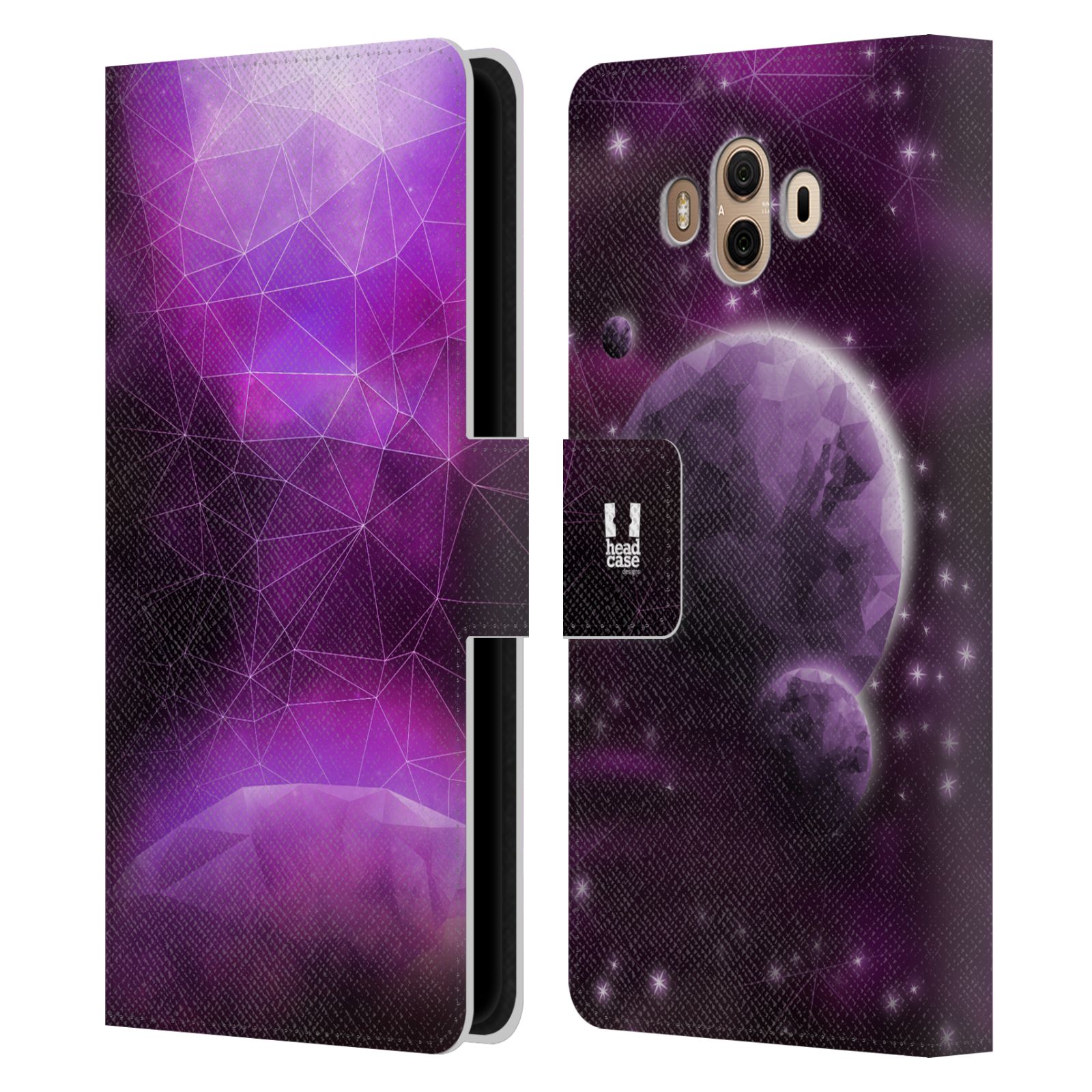 Pouzdro na mobil Huawei Mate 10 - Head Case - planeta vesmír fialová
