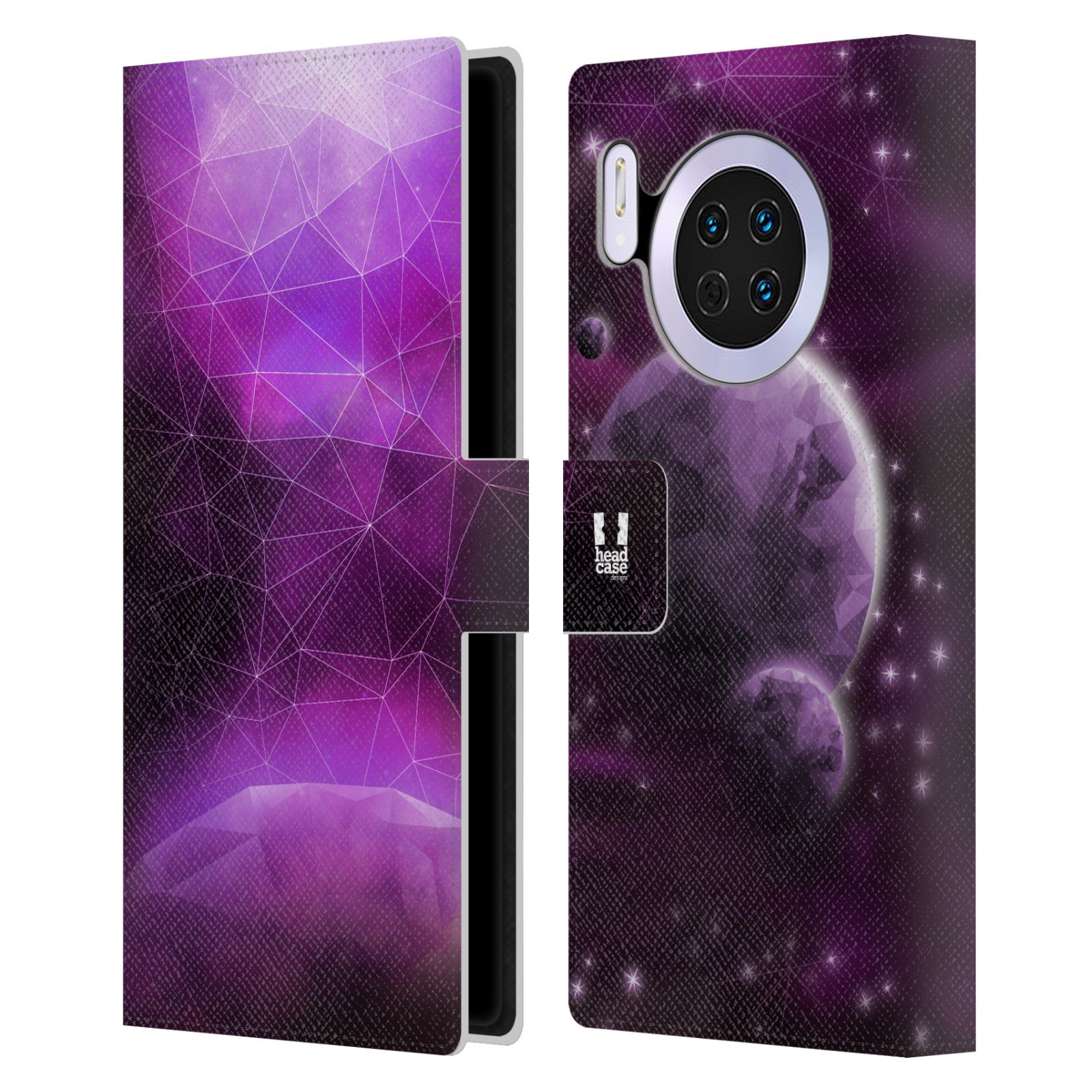 Pouzdro pro mobil Huawei Mate 30 - Vesmírné planety fialová