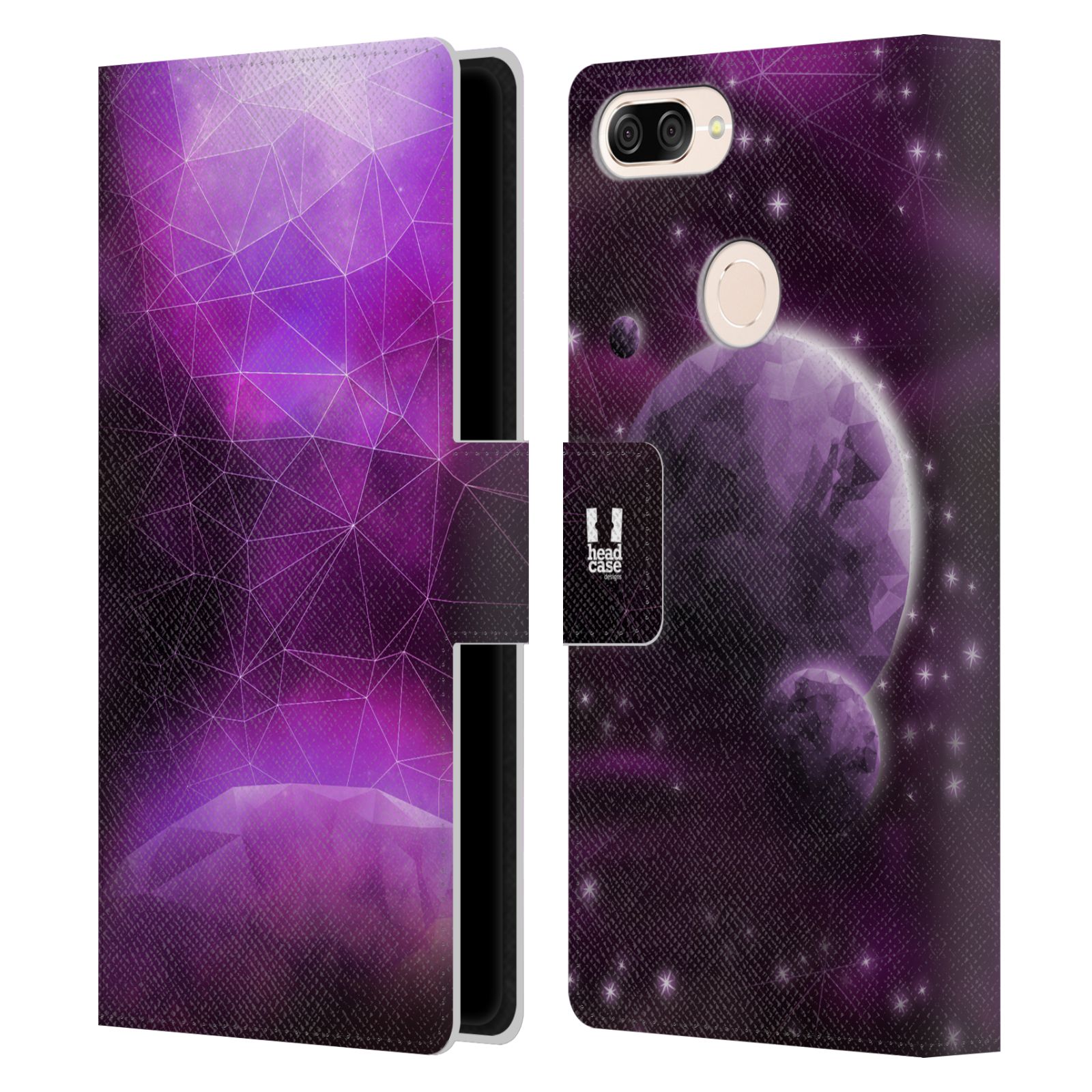 Pouzdro na mobil Asus Zenfone Max Plus (M1) ZB570TL - Head Case - planeta vesmír fialová