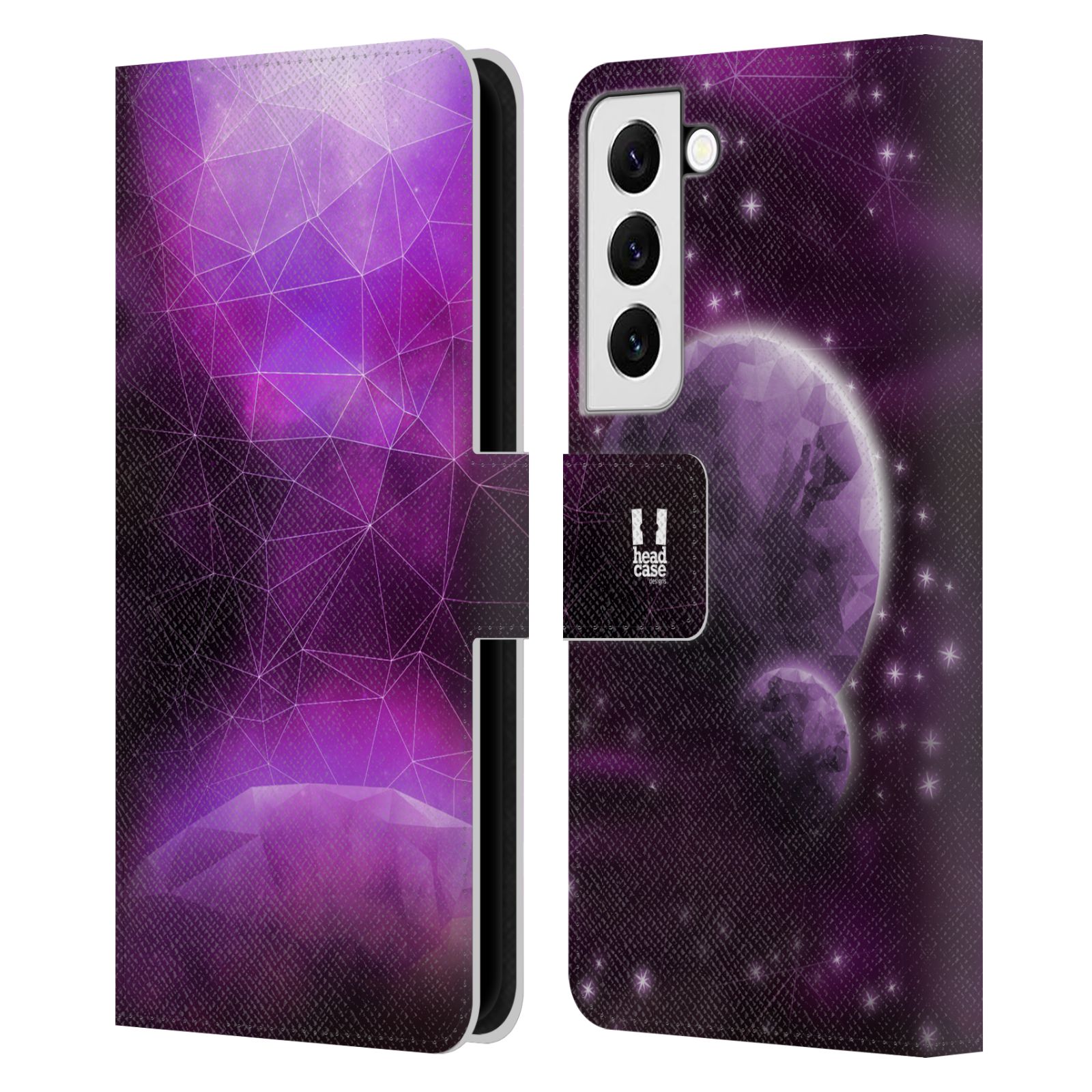 HEAD CASE Pouzdro pro mobil Samsung Galaxy S22 5G - Vesmírné planety fialová