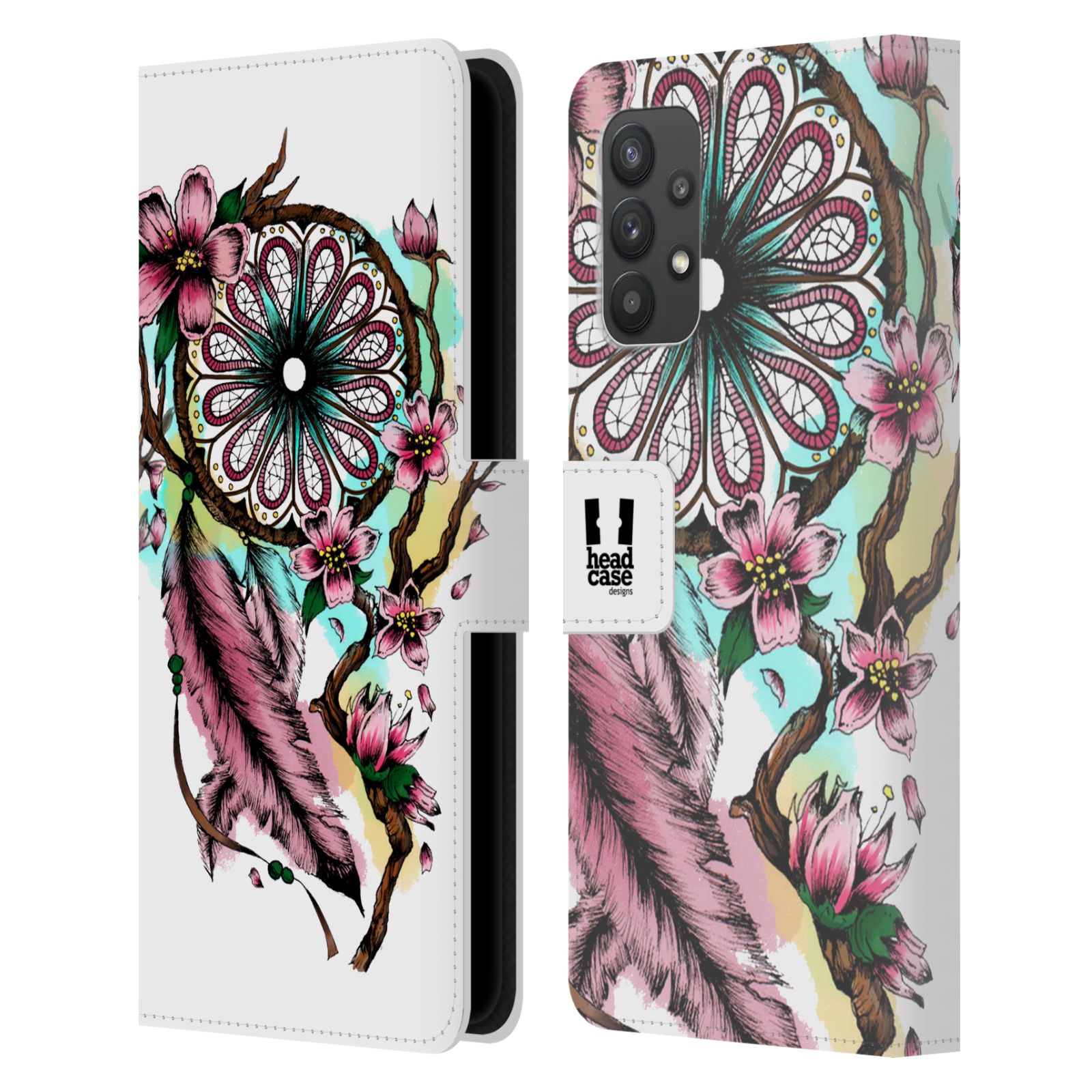Pouzdro pro mobil Samsung Galaxy A32 5G - HEAD CASE - Květinový vzor lapač snů