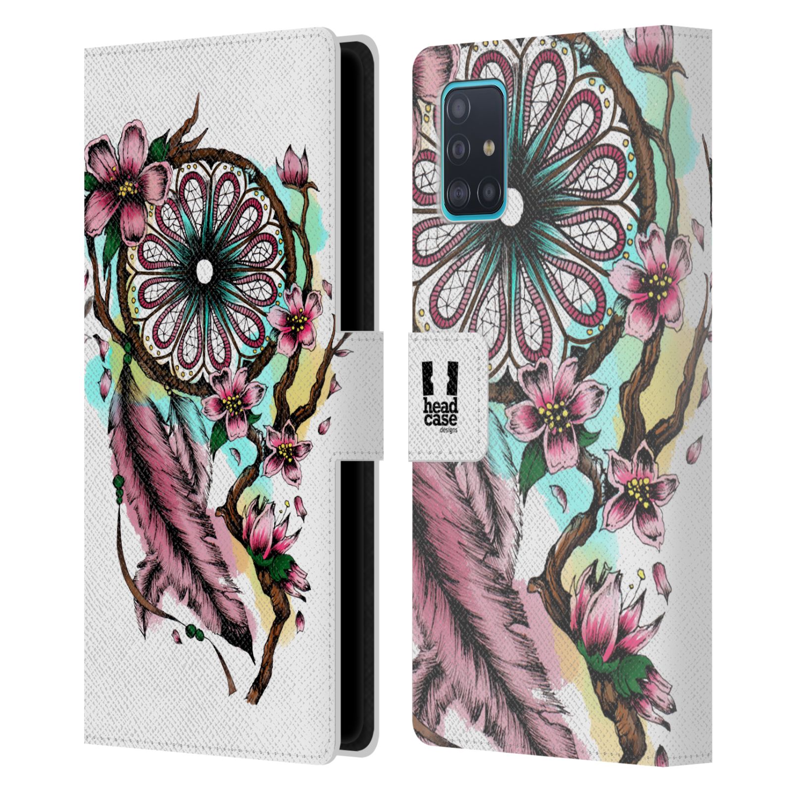 Pouzdro pro mobil Samsung Galaxy A51 - Květinový vzor lapač snů