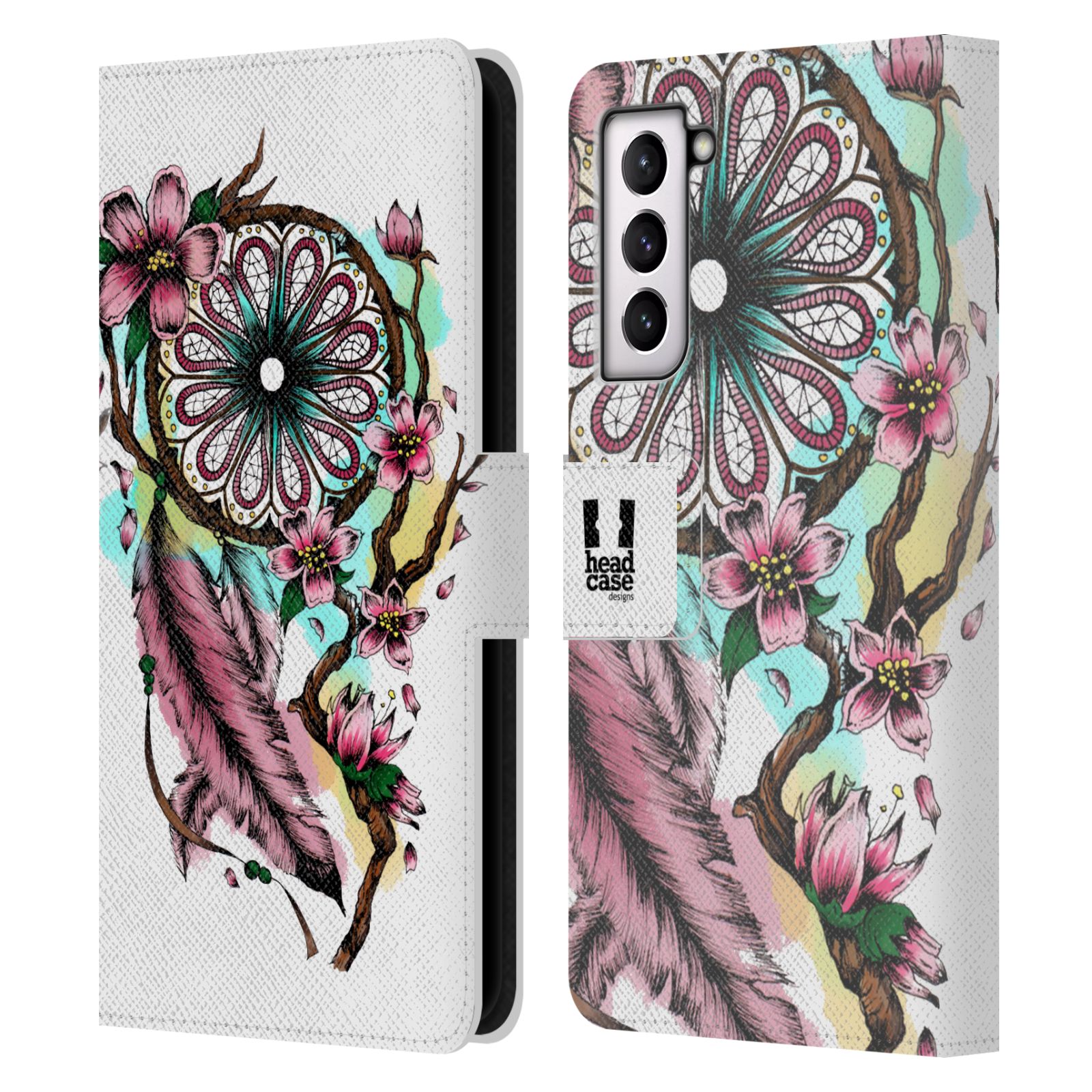 HEAD CASE Pouzdro pro mobil Samsung Galaxy S21 FE 5G - Květinový vzor lapač snů