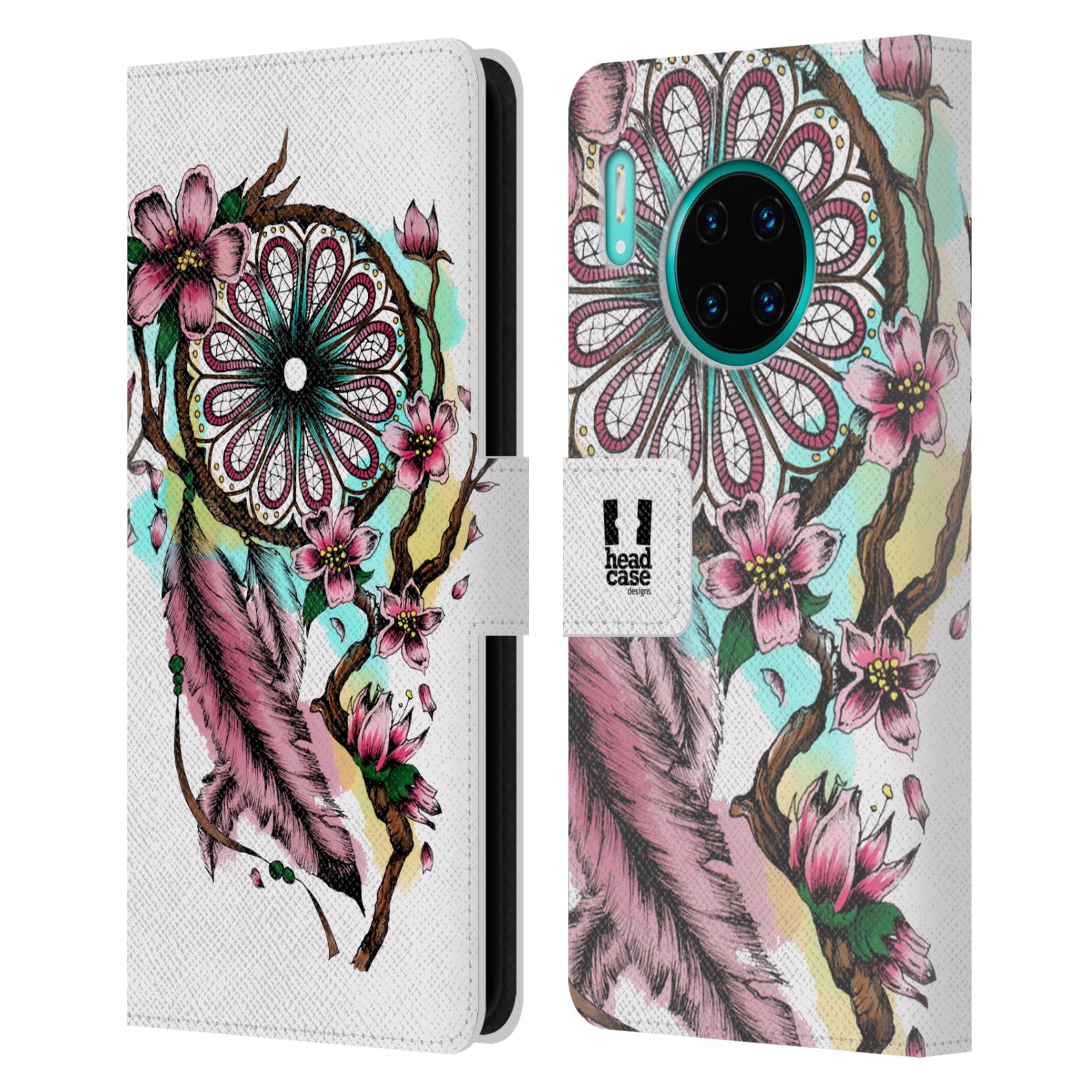 Pouzdro pro mobil Huawei Mate 30 PRO - Květinový vzor lapač snů