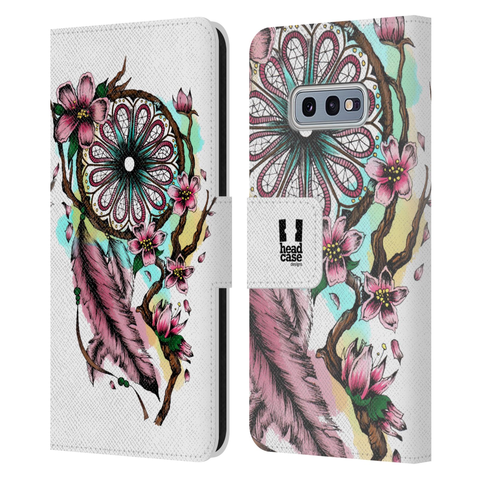 Pouzdro pro mobil Samsung Galaxy S10e  - Květinový vzor lapač snů
