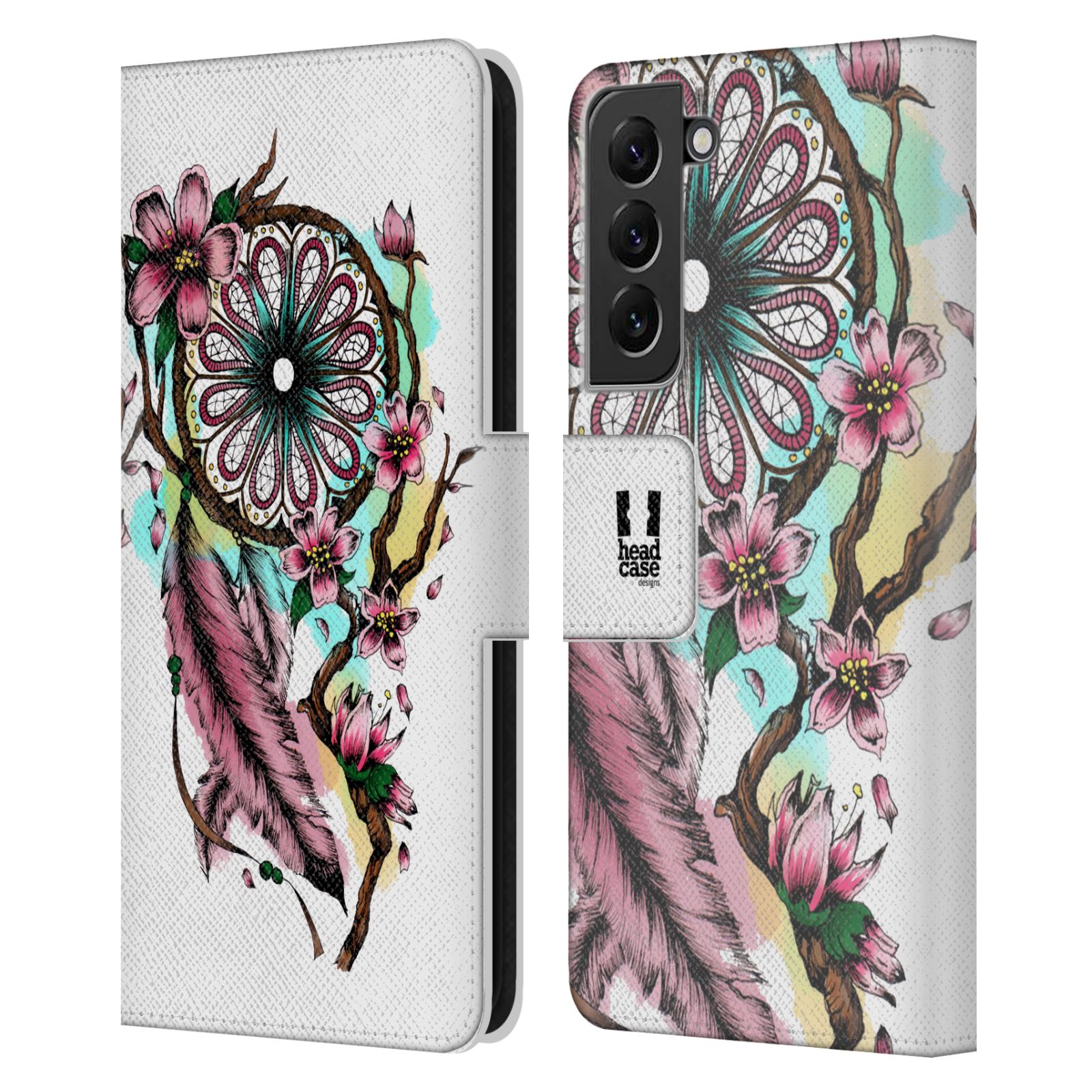 HEAD CASE Pouzdro pro mobil Samsung Galaxy S22+ 5G - Květinový vzor lapač snů