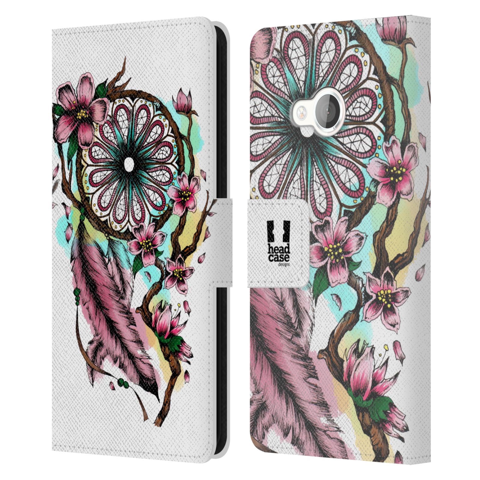 Pouzdro na mobil HTC U Play - Head Case - Lapač snů květy fialová
