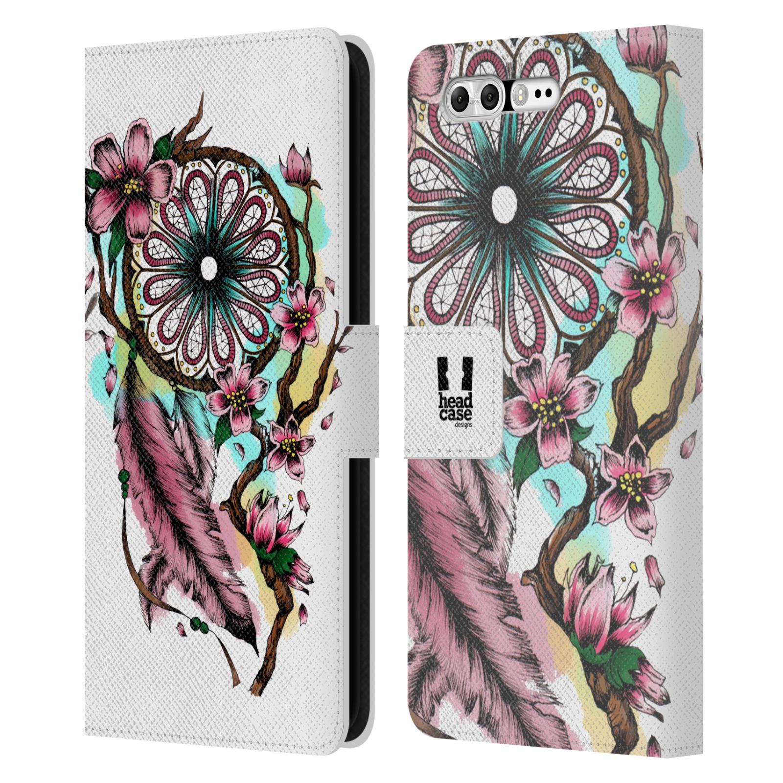Pouzdro na mobil Asus Zenfone 4 Pro ZS551KL - Head Case - Lapač snů květy fialová