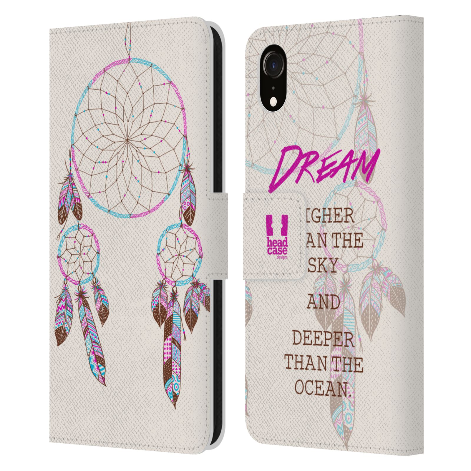Pouzdro na mobil Apple Iphone XR - Head Case - Lapač snů fialová dream