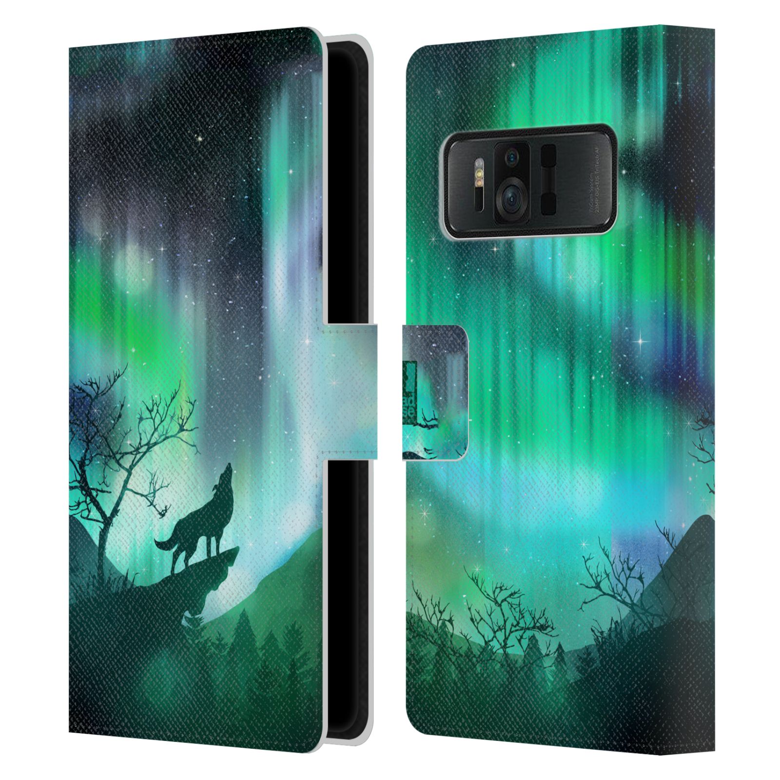 Pouzdro na mobil Asus Zenfone AR ZS571KL - Head Case - vlk a polární záře