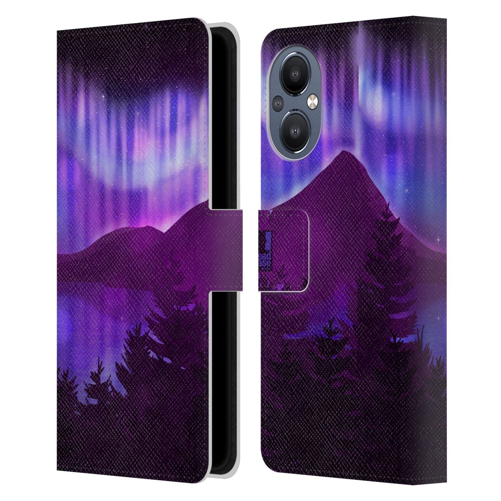 Pouzdro na mobil OnePlus Nord N20 5G - HEAD CASE - Hory a lesy fialový odstín