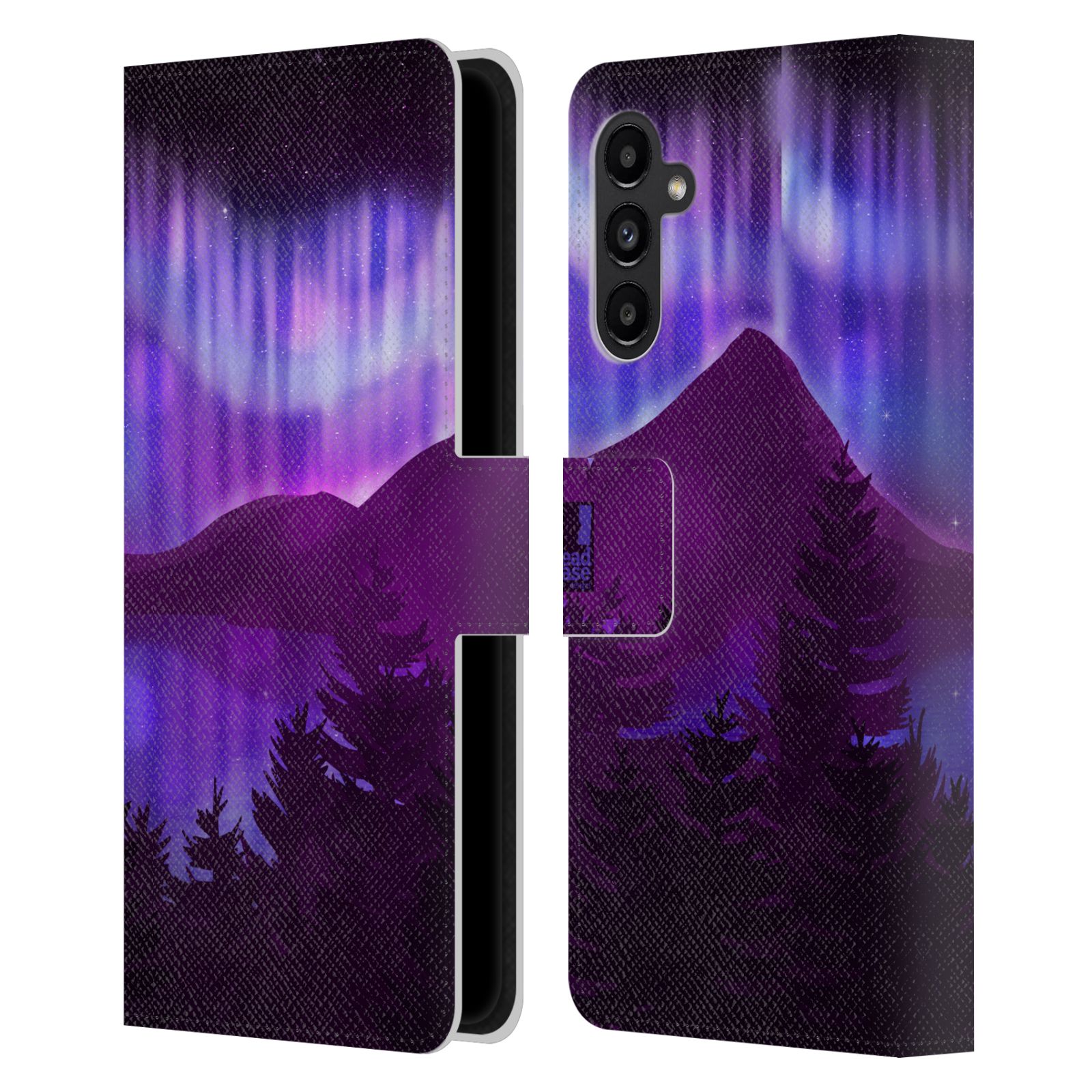 Pouzdro na mobil Samsung Galaxy A13 5G - HEAD CASE - Hory a lesy fialový odstín