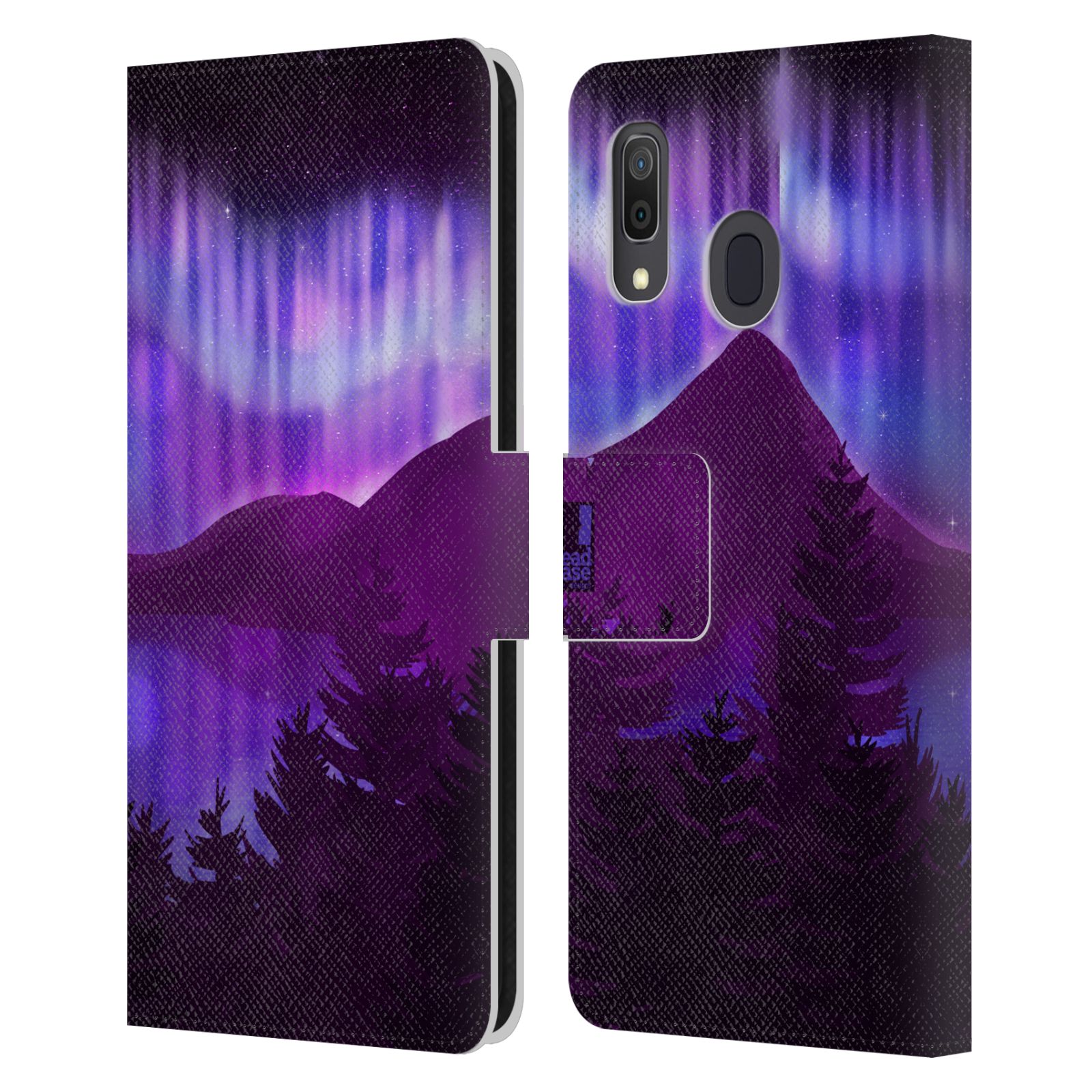 Pouzdro na mobil Samsung Galaxy A33 5G - HEAD CASE - Hory a lesy fialový odstín