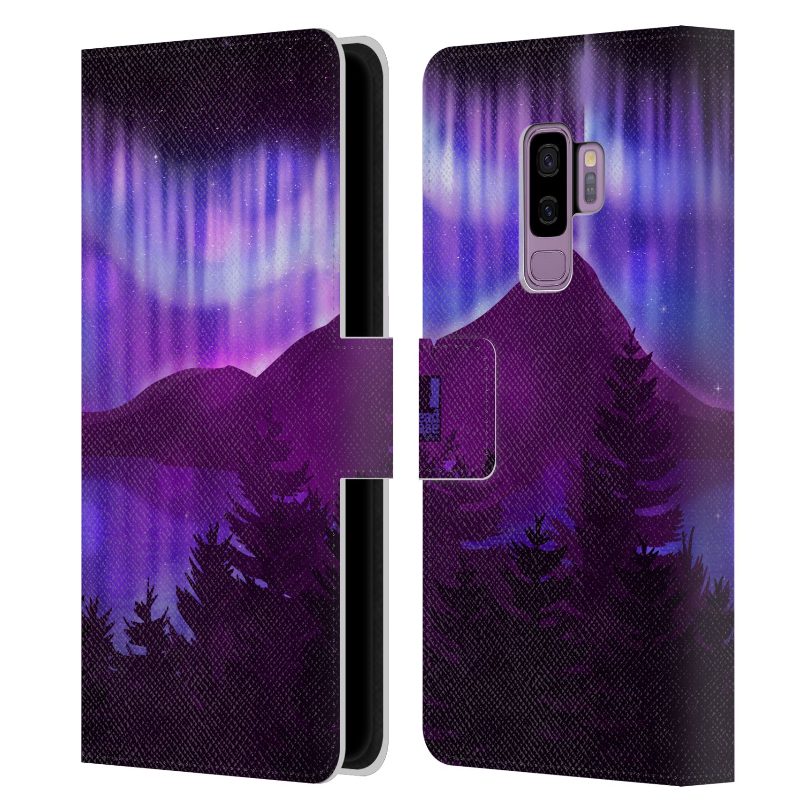 Pouzdro na mobil Samsung Galaxy S9+ / S9 PLUS - HEAD CASE - Hory a lesy fialový odstín