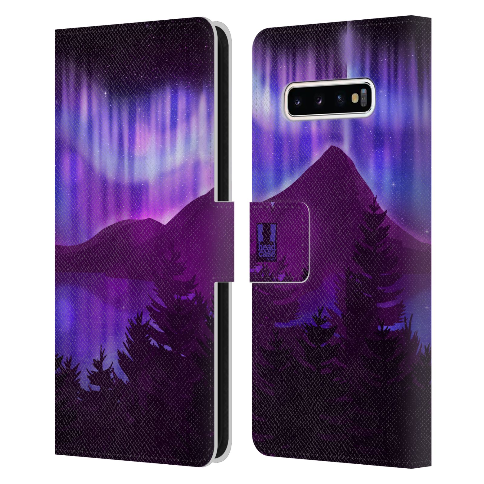 Pouzdro na mobil Samsung Galaxy S10+ - HEAD CASE - Hory a lesy fialový odstín