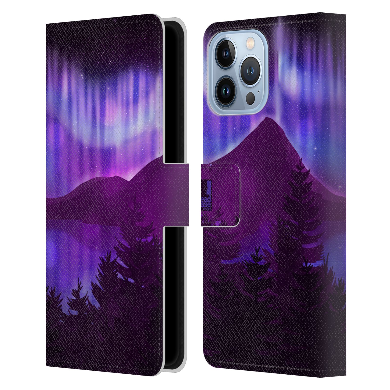 Pouzdro na mobil Apple Iphone 13 PRO MAX - HEAD CASE - Hory a lesy fialový odstín