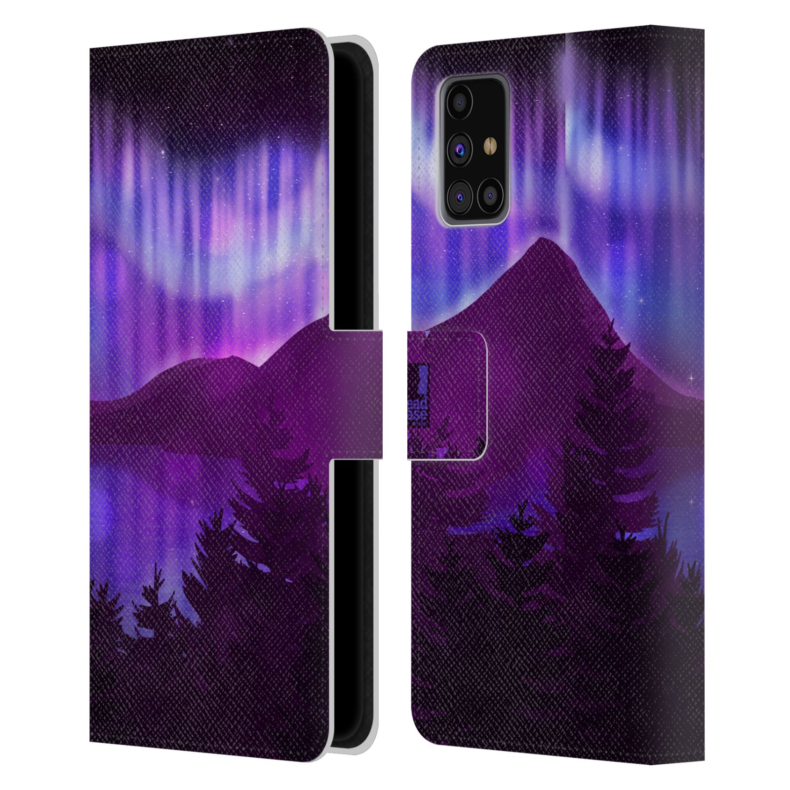 Pouzdro na mobil Samsung Galaxy M31s - HEAD CASE - Hory a lesy fialový odstín