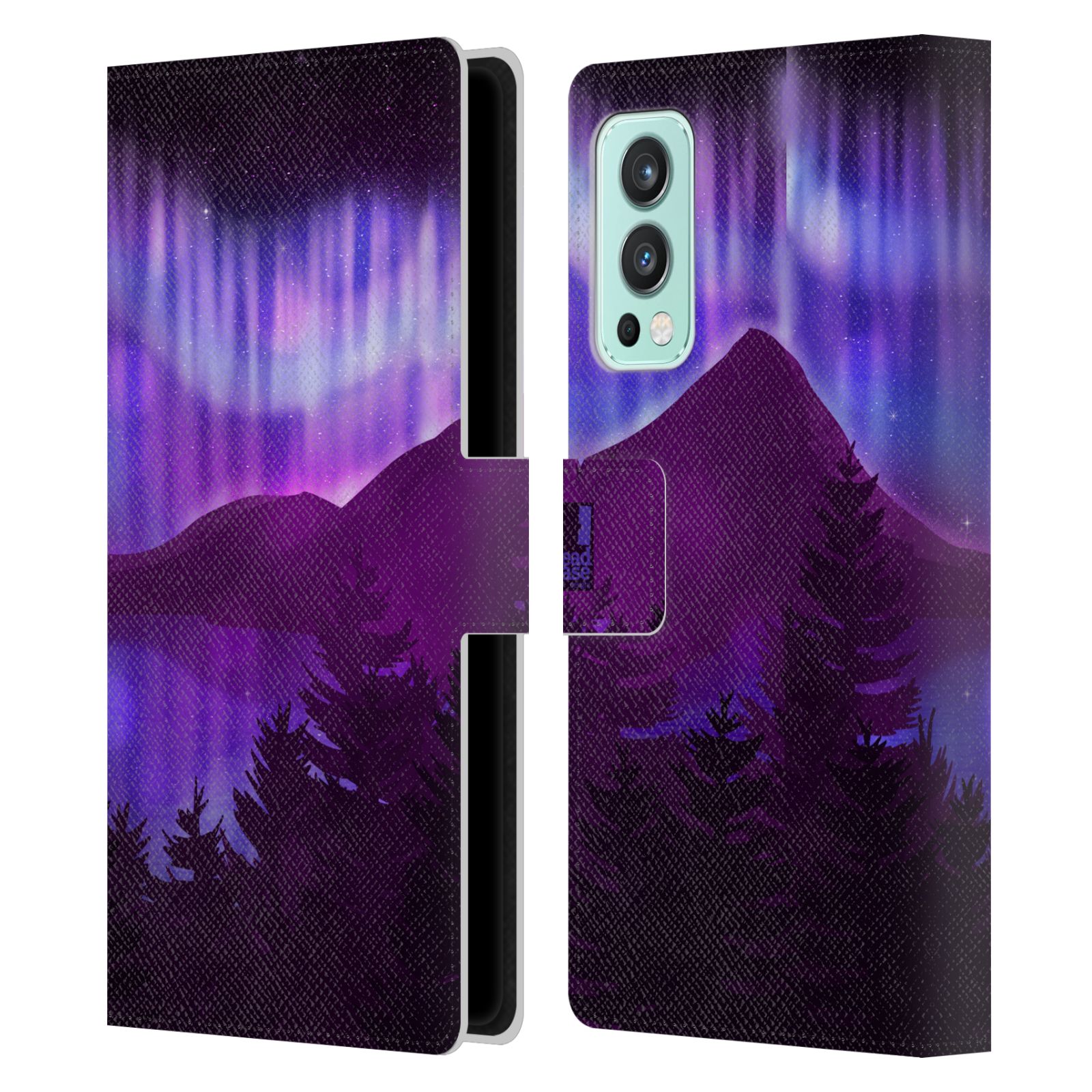 Pouzdro na mobil OnePlus Nord 2 5G - HEAD CASE - Hory a lesy fialový odstín