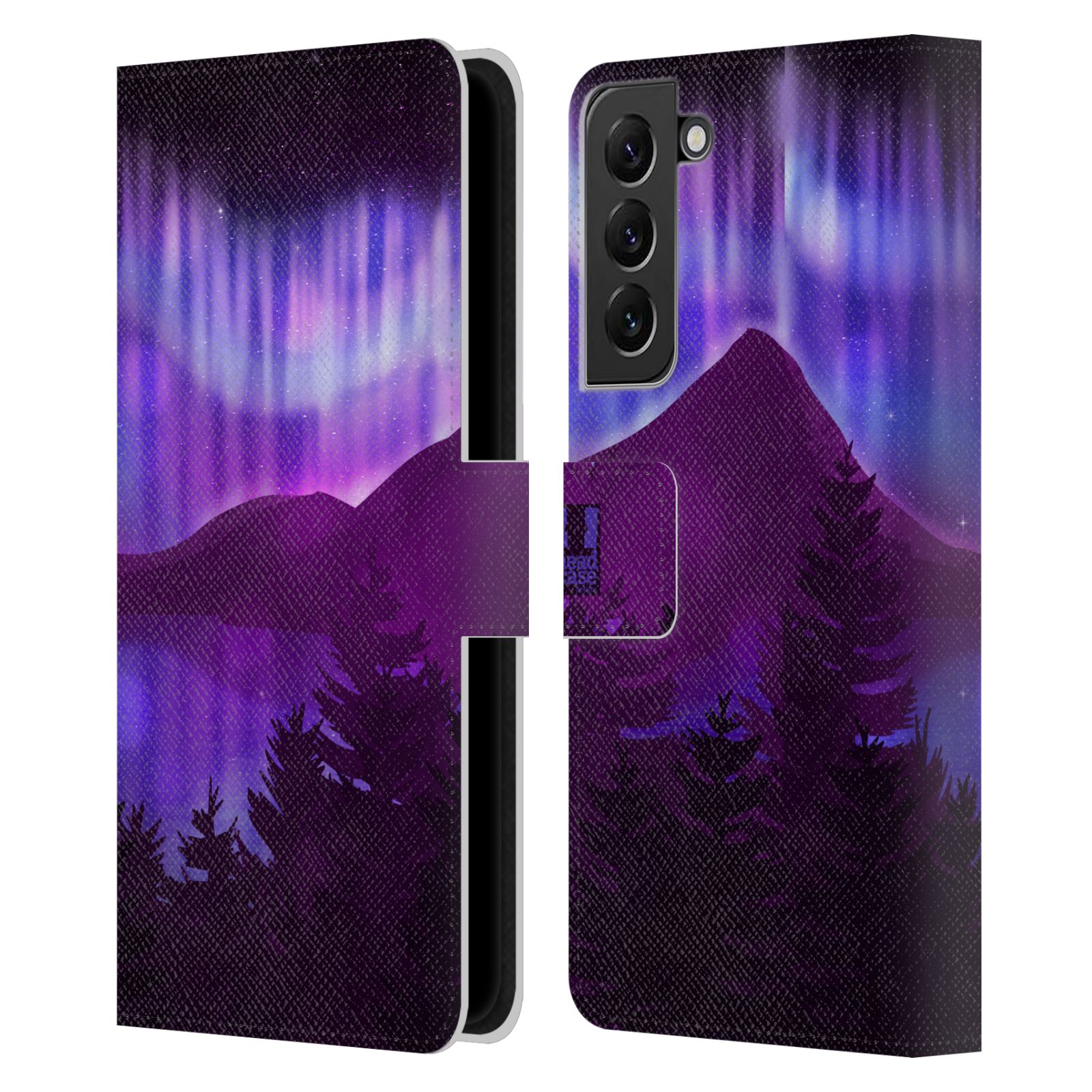 Pouzdro na mobil Samsung Galaxy S22+ 5G - HEAD CASE - Hory a lesy fialový odstín