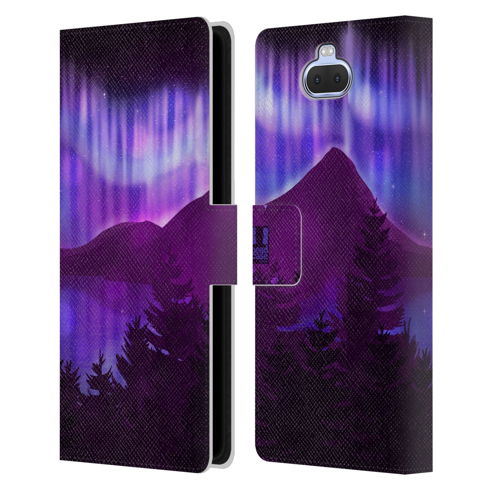Pouzdro na mobil Sony Xperia 10 PLUS  - HEAD CASE - Hory a lesy fialový odstín