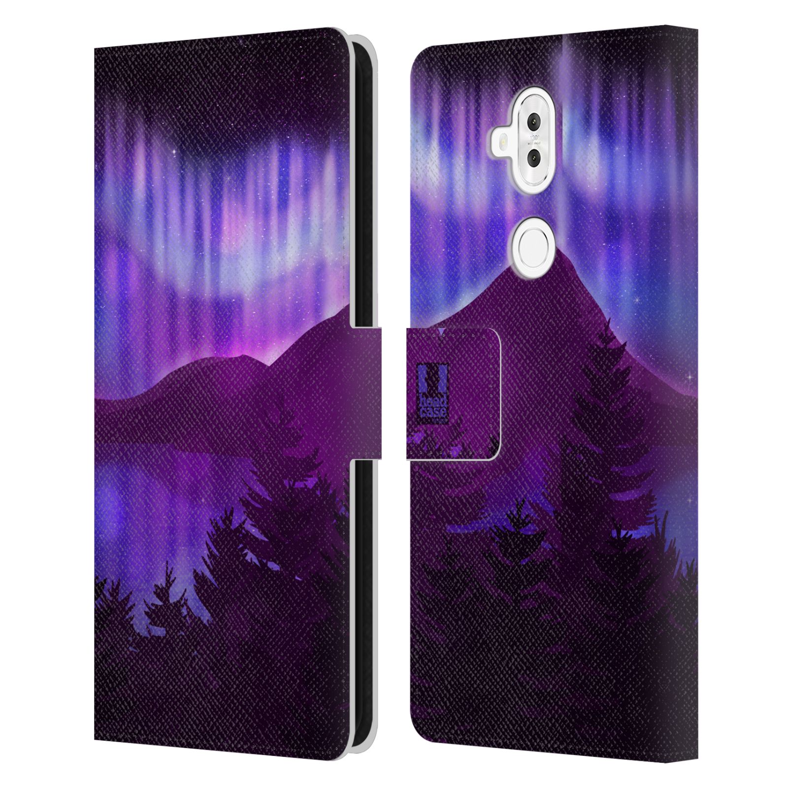 Pouzdro na mobil Asus Zenfone 5 Lite ZC600KL  - HEAD CASE - Hory a lesy fialový odstín