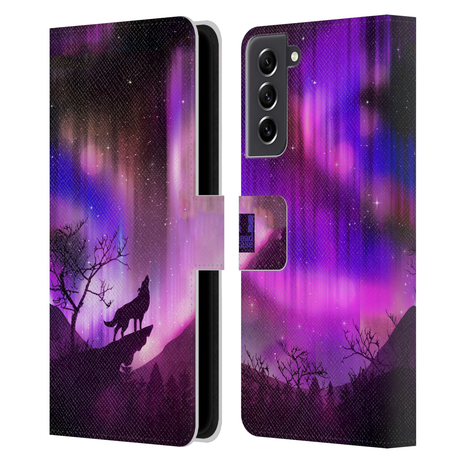 HEAD CASE Pouzdro pro mobil Samsung Galaxy S21 FE 5G - Vlk a polární záře