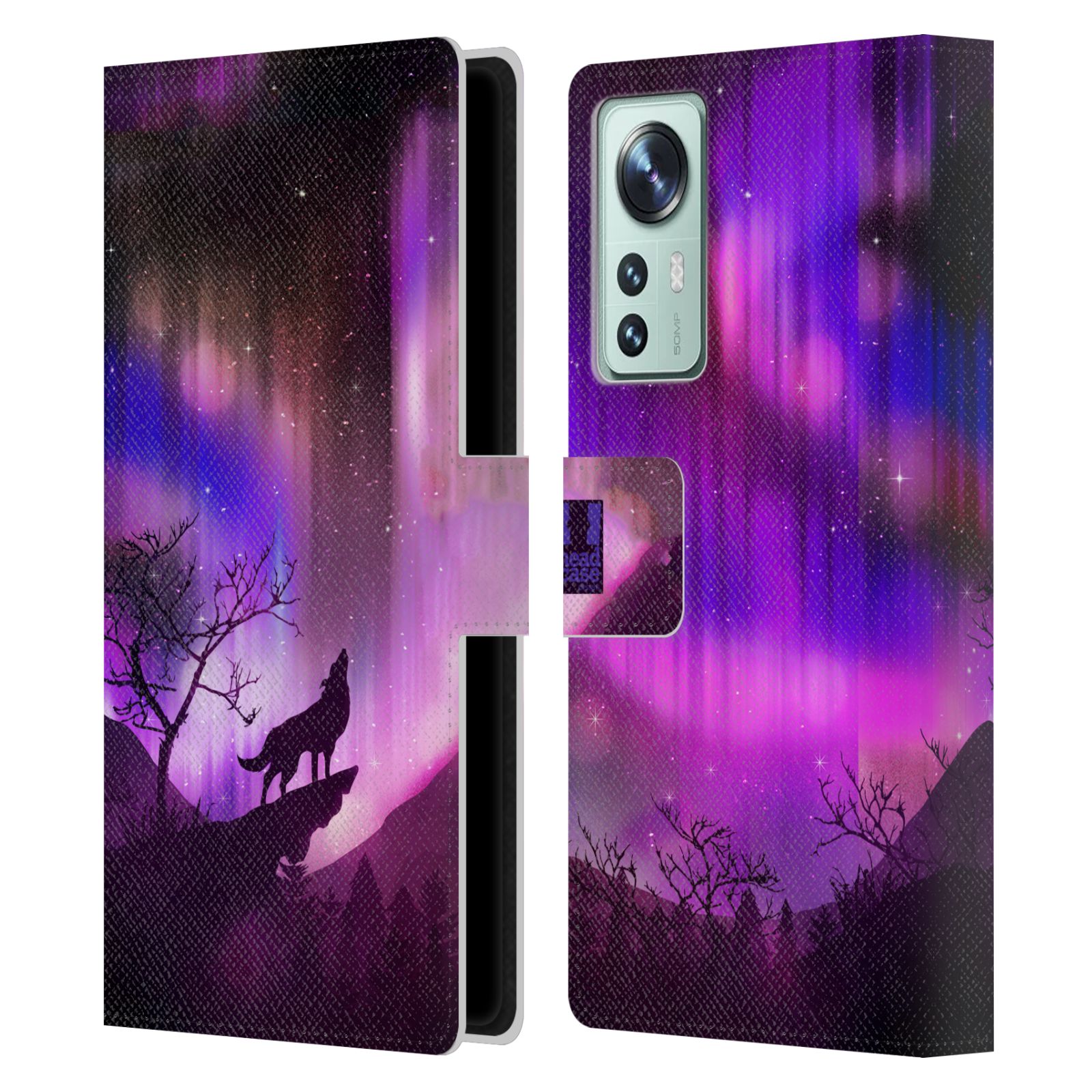HEAD CASE Pouzdro pro mobil Xiaomi 12 - Vlk a polární záře
