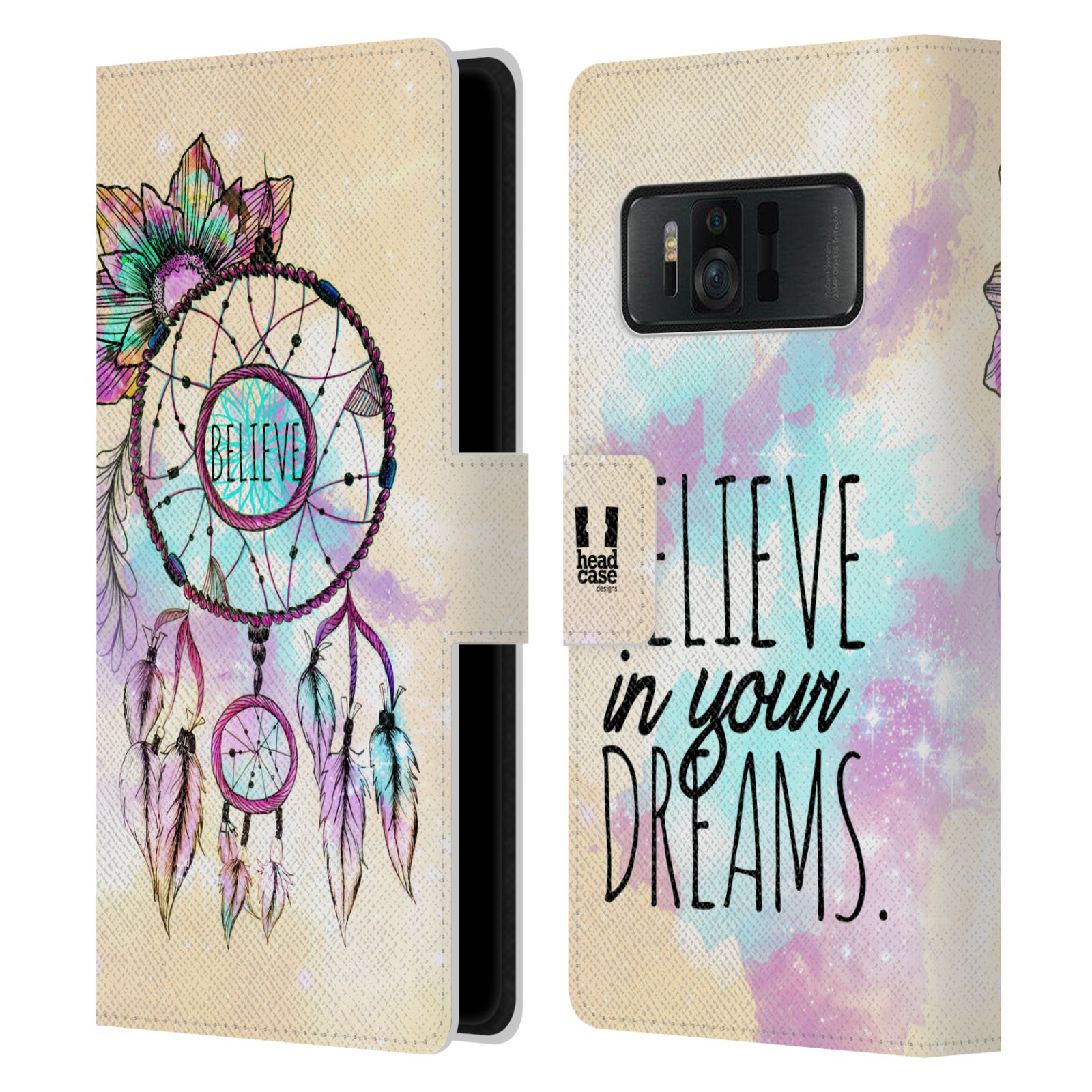 Pouzdro na mobil Asus Zenfone AR ZS571KL - Head Case - Lapač snů - květy fialová
