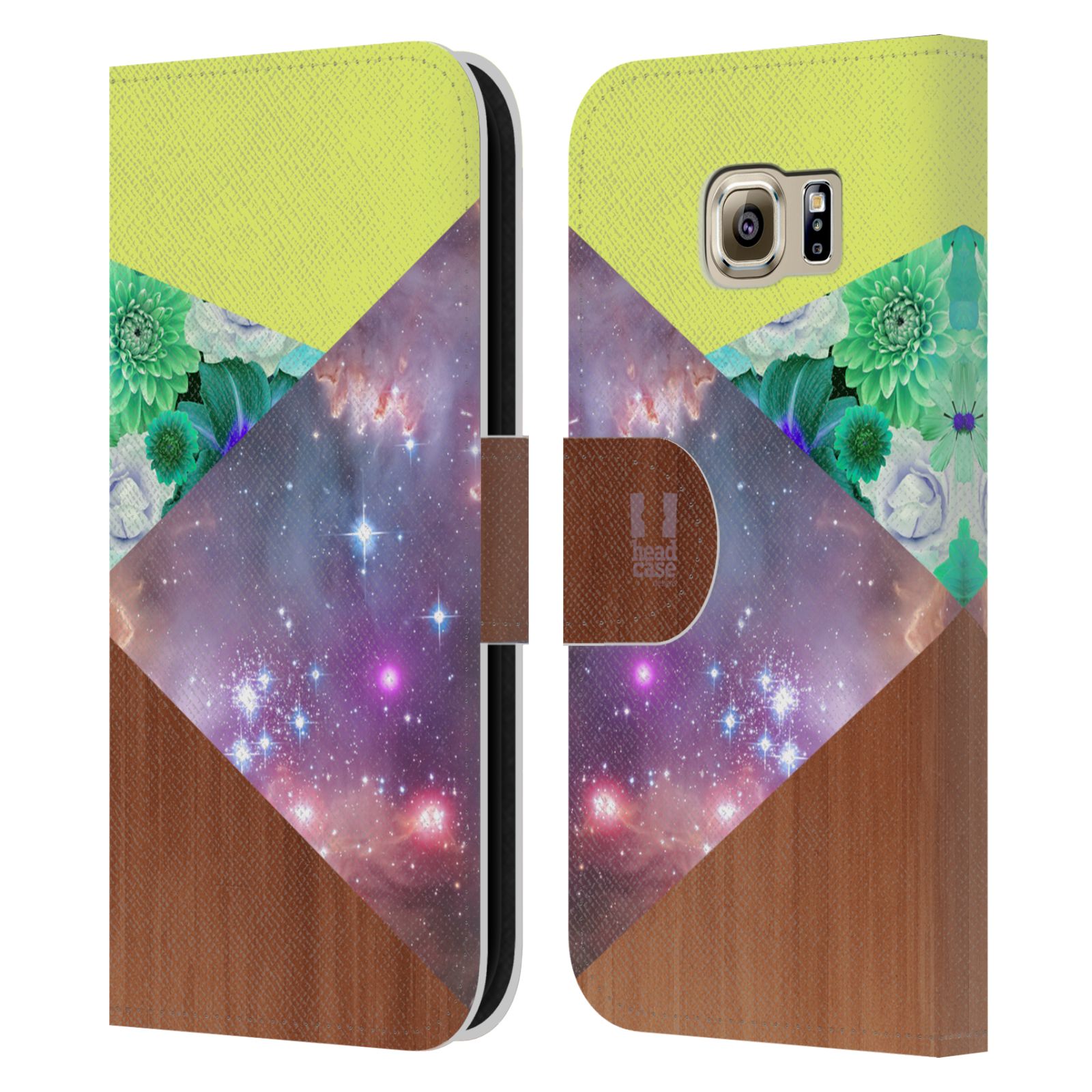 HEAD CASE DESIGNS TREND MIX LEATHER BOOK WALLET CASE COVER FOR SAMSUNG