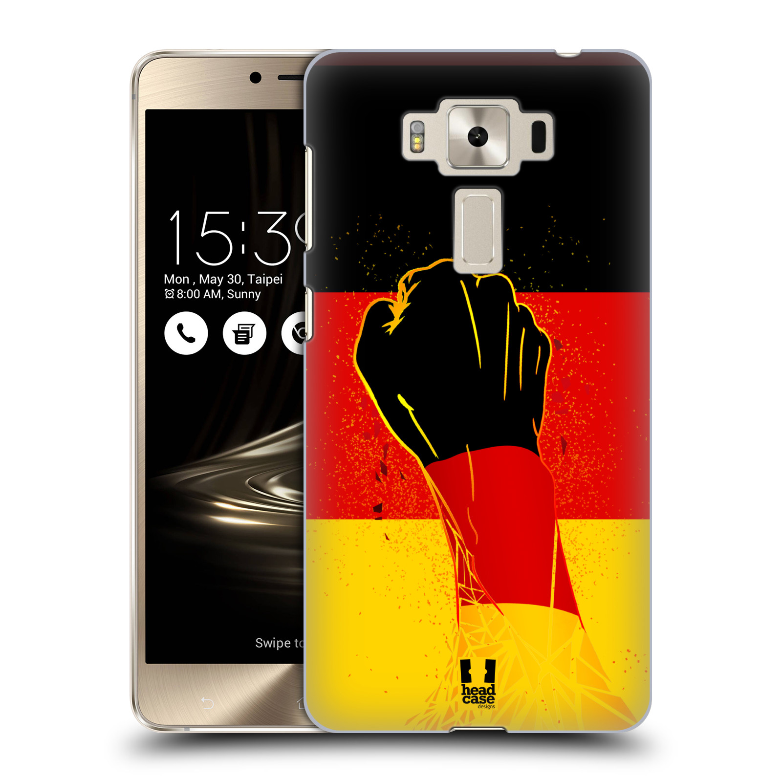 HEAD CASE plastový obal na mobil Asus Zenfone 3 DELUXE ZS550KL Sport fotbal fanoušek ruka