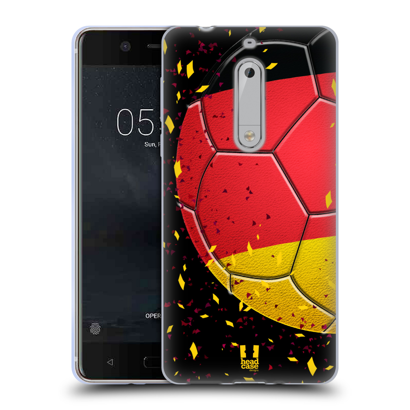 HEAD CASE silikonový obal na mobil Nokia 5 Sport fotbal mistrovský míč