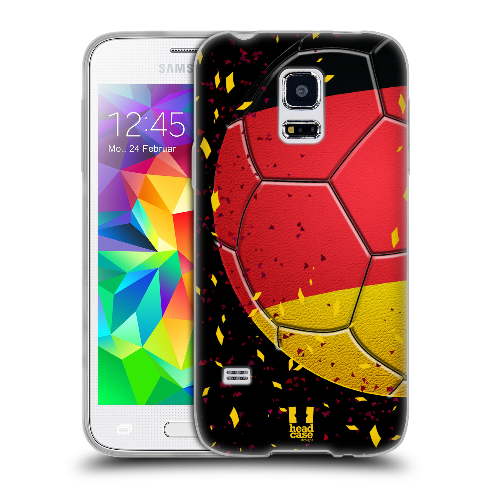 HEAD CASE silikonový obal na mobil Samsung Galaxy S5 MINI Sport fotbal mistrovský míč