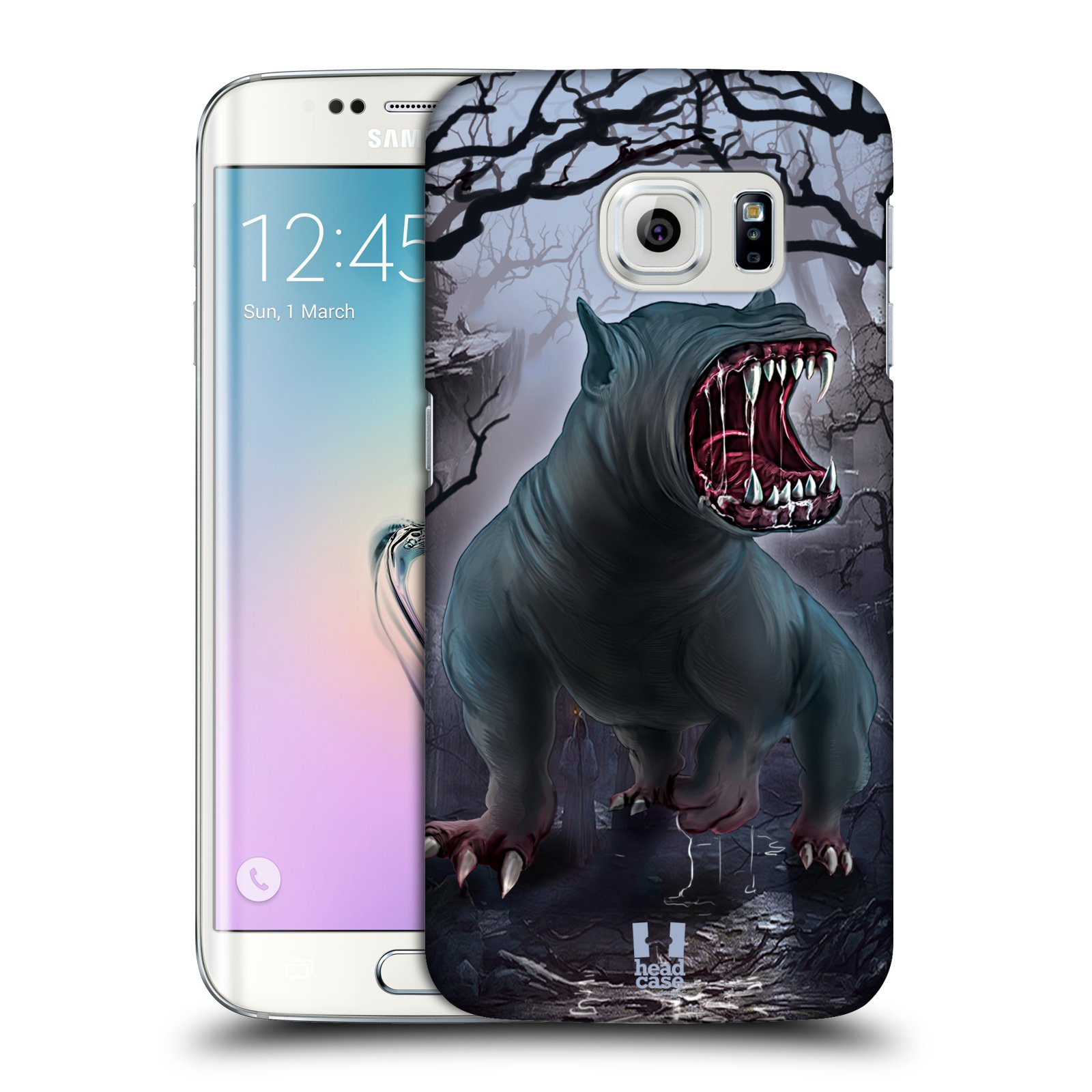 HEAD CASE plastový obal na mobil SAMSUNG Galaxy S6 EDGE (G9250, G925, G925F) vzor Pohádkové příšery krvelačný pes